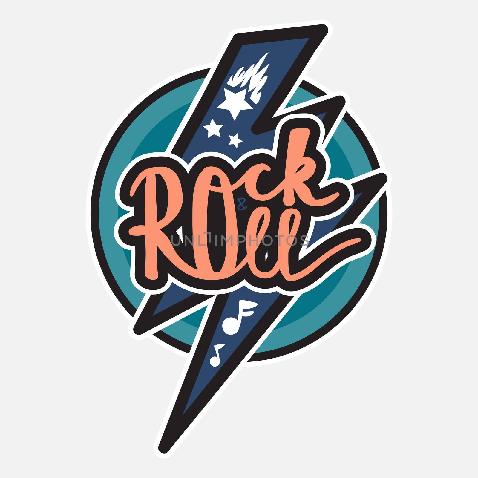 Rock and Roll Lettering by barsrsind