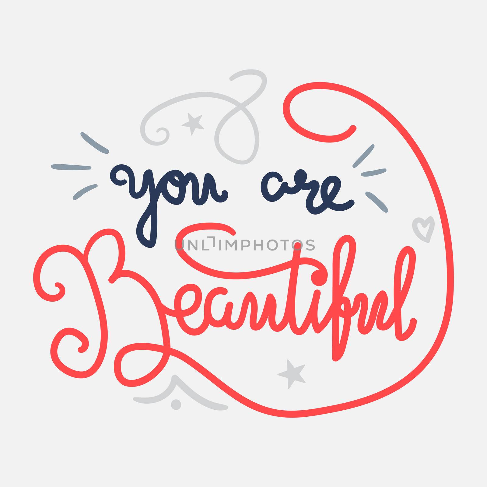 Motivation and Beauty Lettering Concept by barsrsind