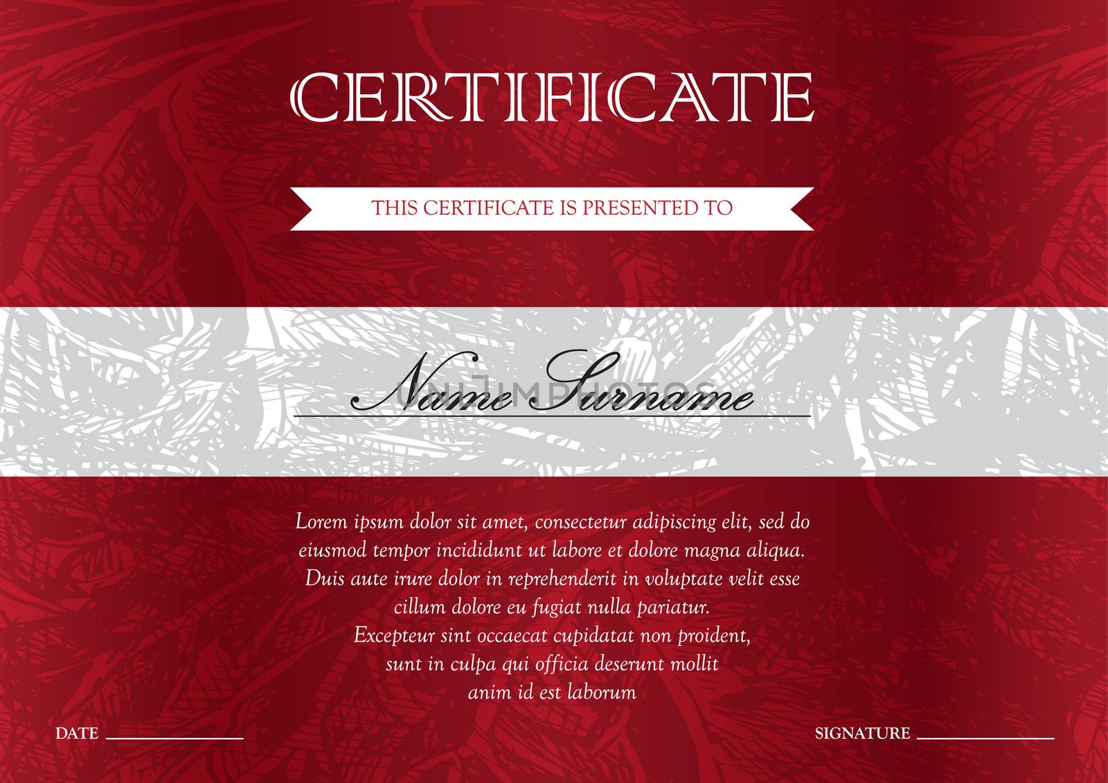 Certificate and diploma template by barsrsind
