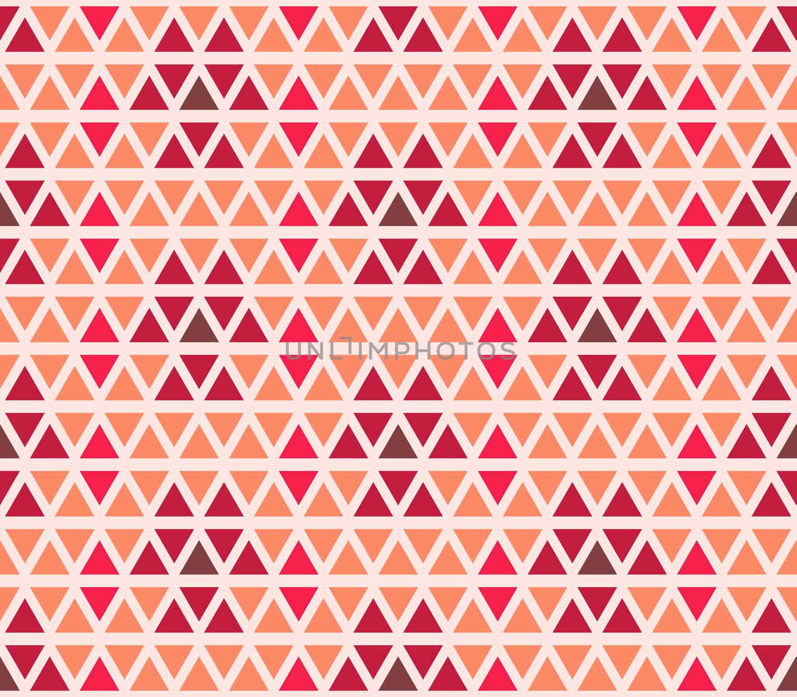 Seamless triangle geometric pattern. Retro ornament for textile and print. Vector