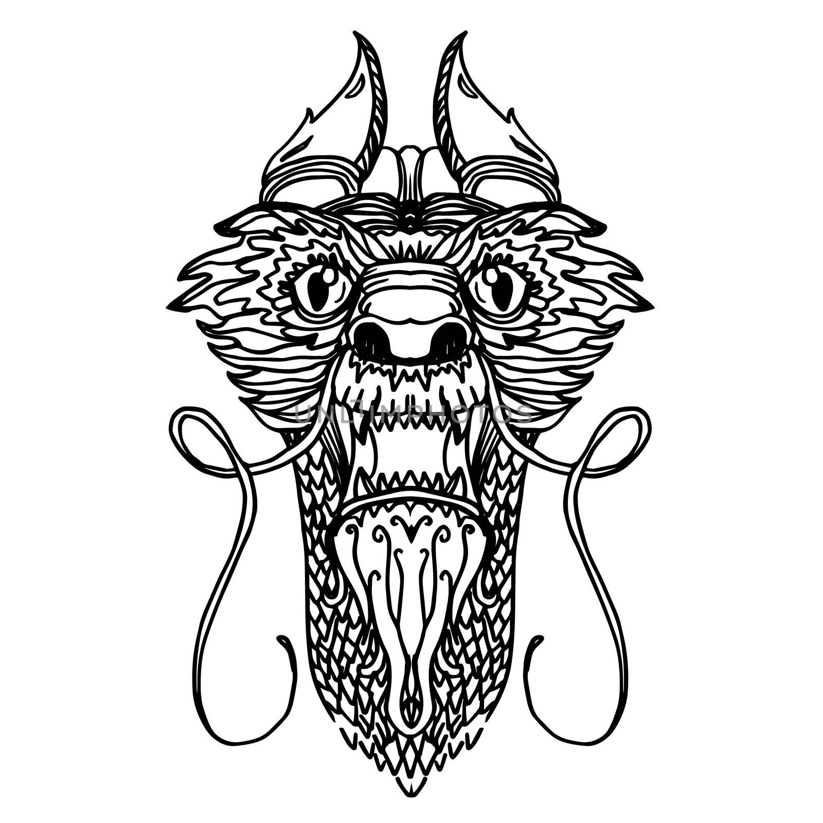 Dragon Head Tattoo by barsrsind