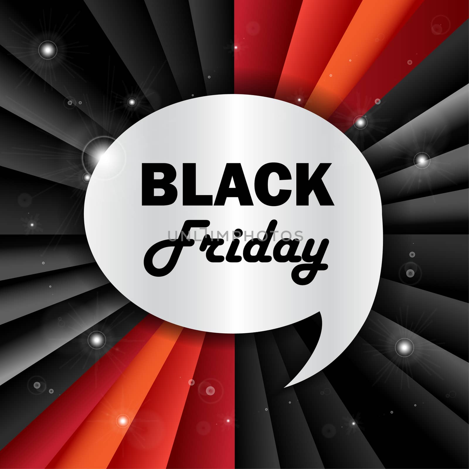 Black Friday Sale Trendy Banner. Shopping Promo. Vector