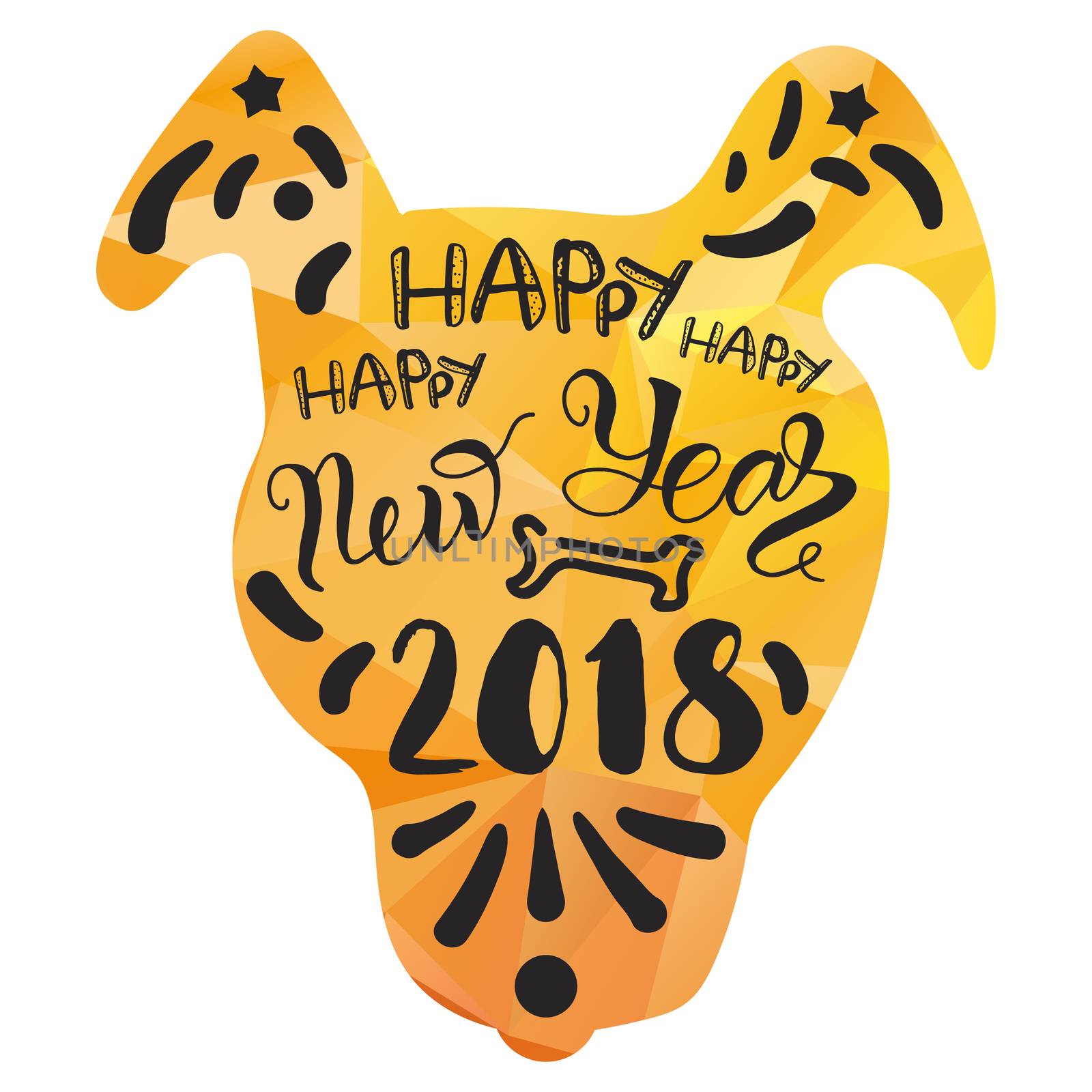 Happy New 2018 Year Lettering by barsrsind