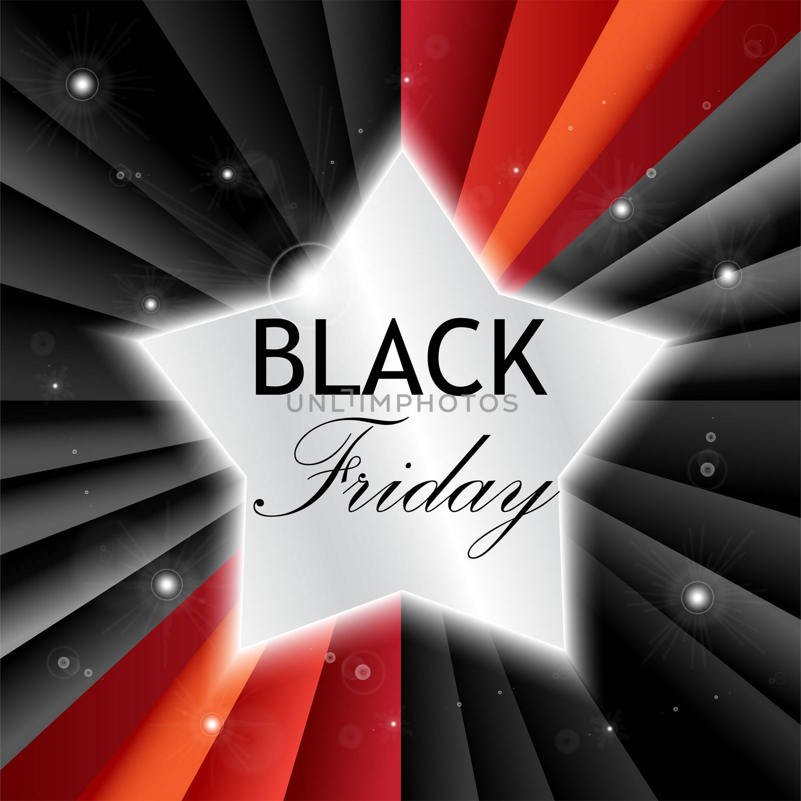 Black Friday Sale Trendy Banner. Shopping Promo. Vector