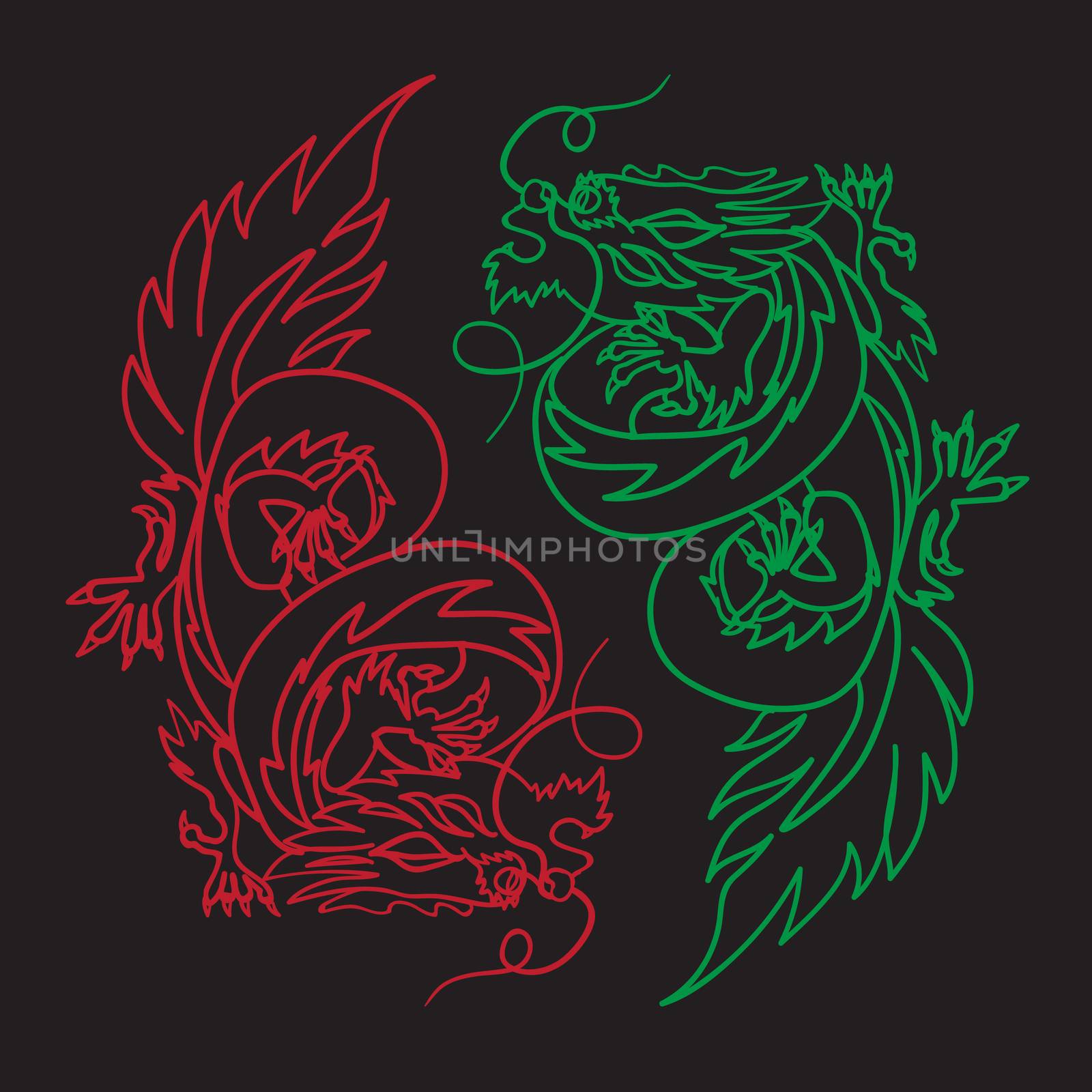 Chinese Dragon Oriental Feng Shui by barsrsind