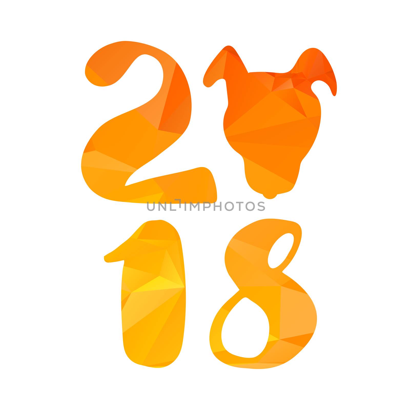 Happy New 2018 Year Lettering by barsrsind