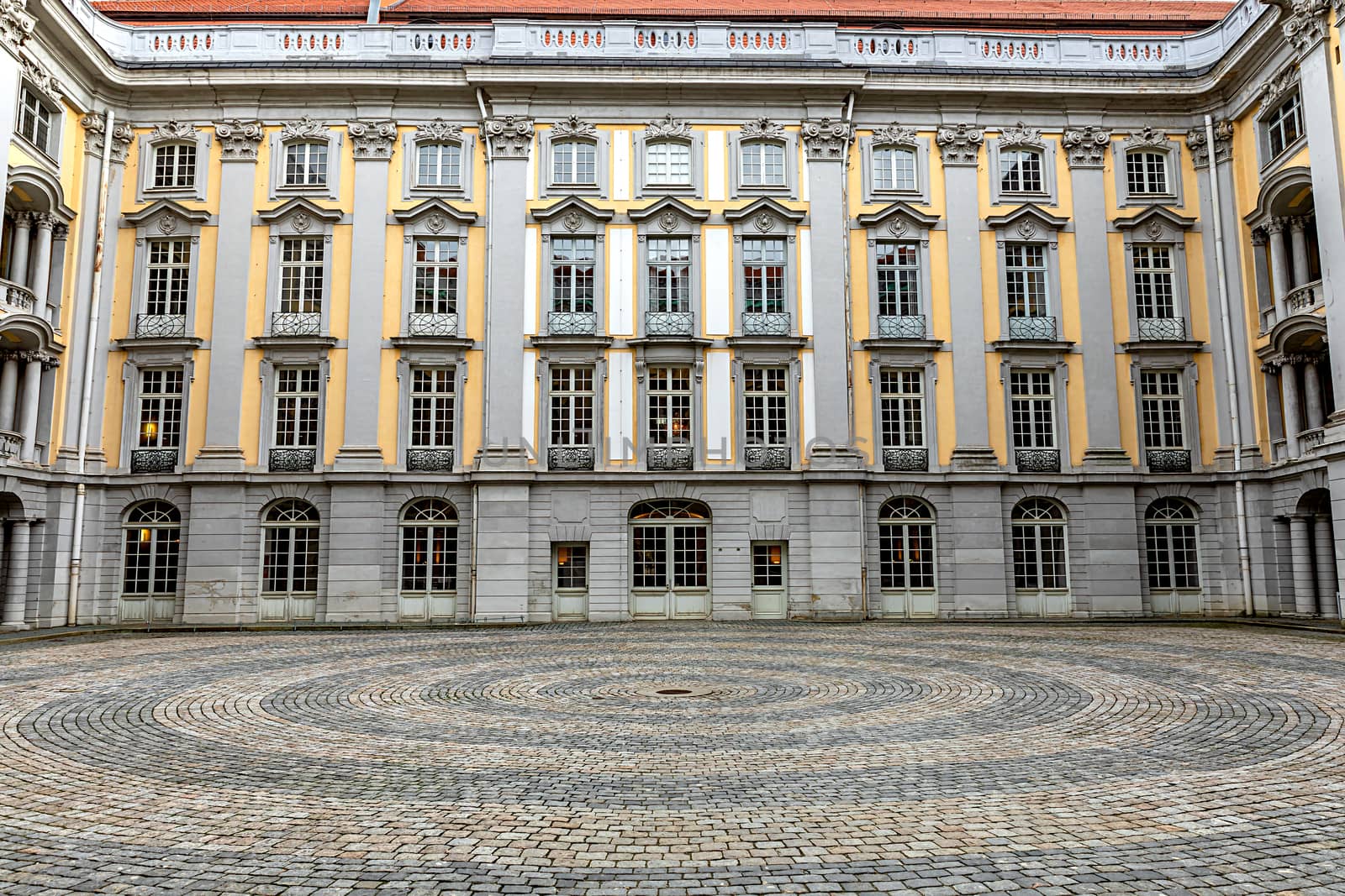 Inner courtyard of Margrave's Residence in Ansbach