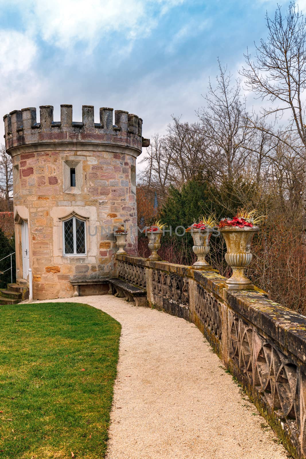 Rosenau Castle, a castle in the middle of a park, birthplace of Prince Albert of Saxe-Coburg and Gotha