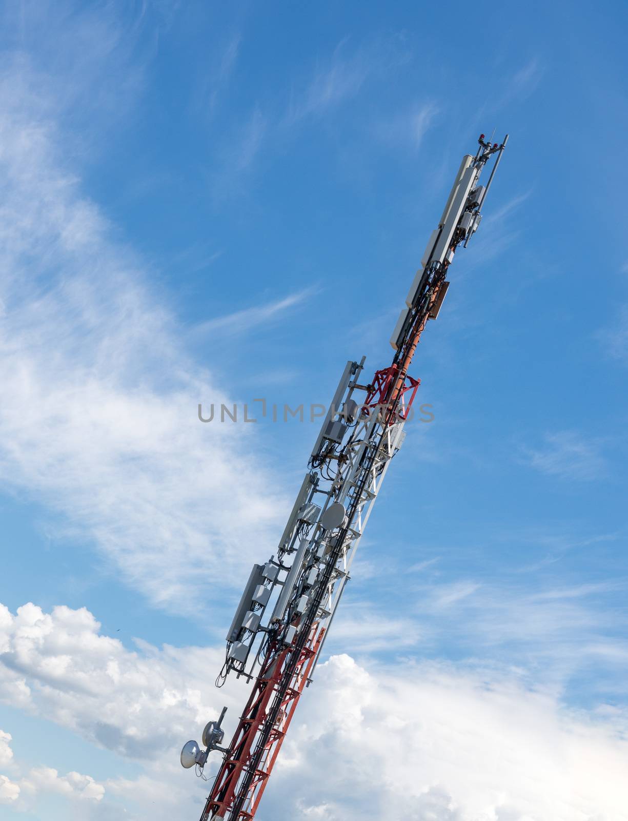 Rural cellphone tower in Croatia providing mobile phone service by steheap