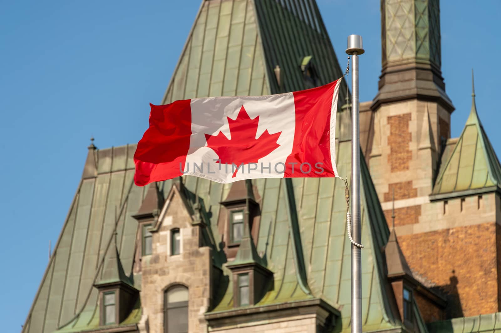 Canadian Flag in Quebec City (2019) by mbruxelle