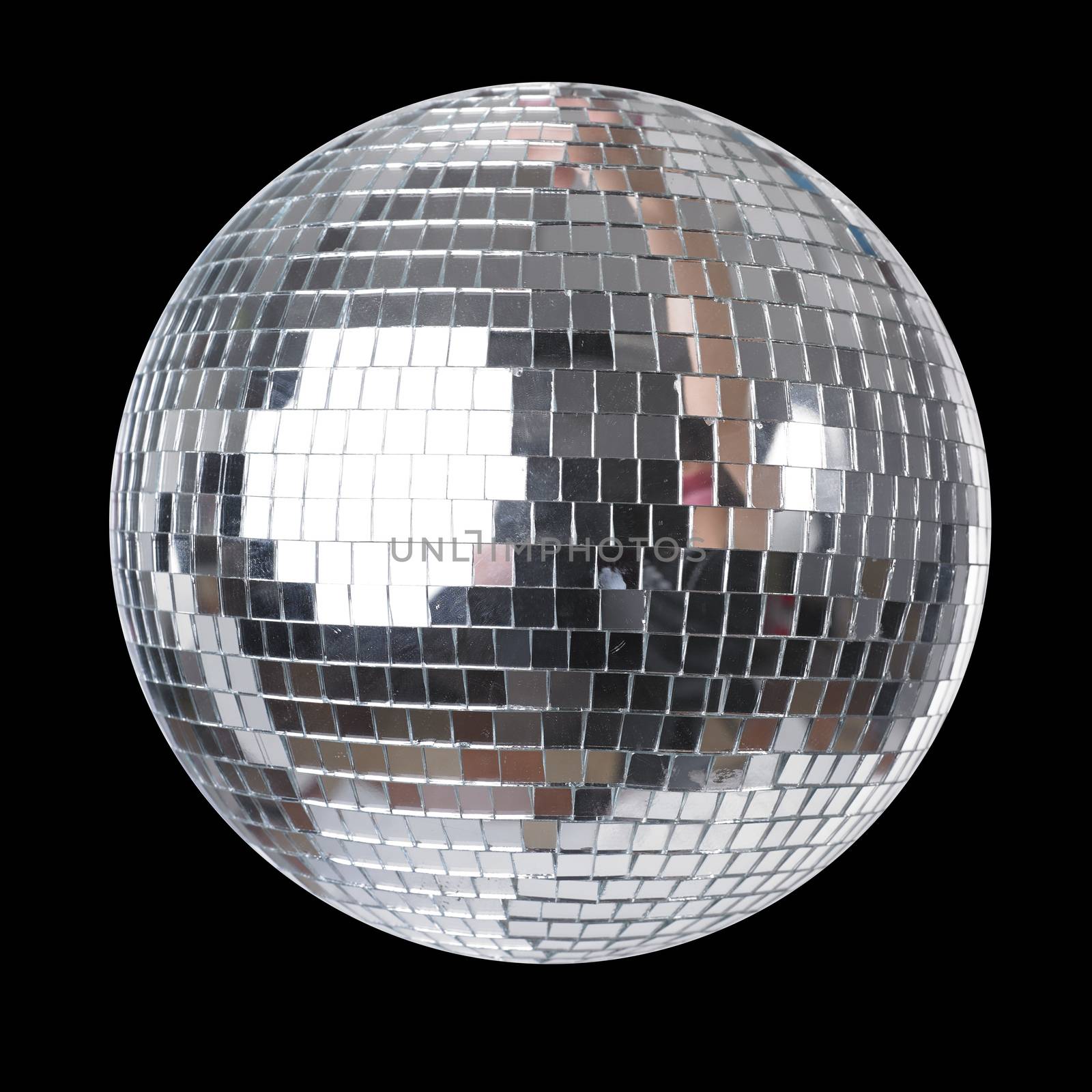 Disco Ball isolated on black background by adamr