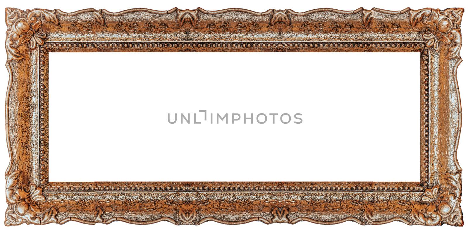 Wide Old Picture Frame With Empty Copy Space - Stock image by adamr