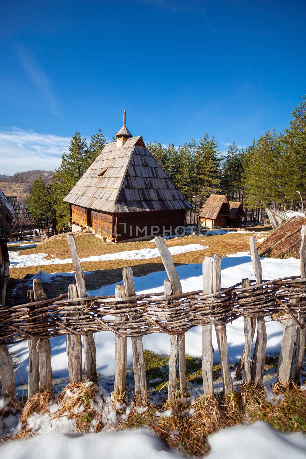 Authentic serbian village Sirogojno, Zlatibor, Serbia by adamr