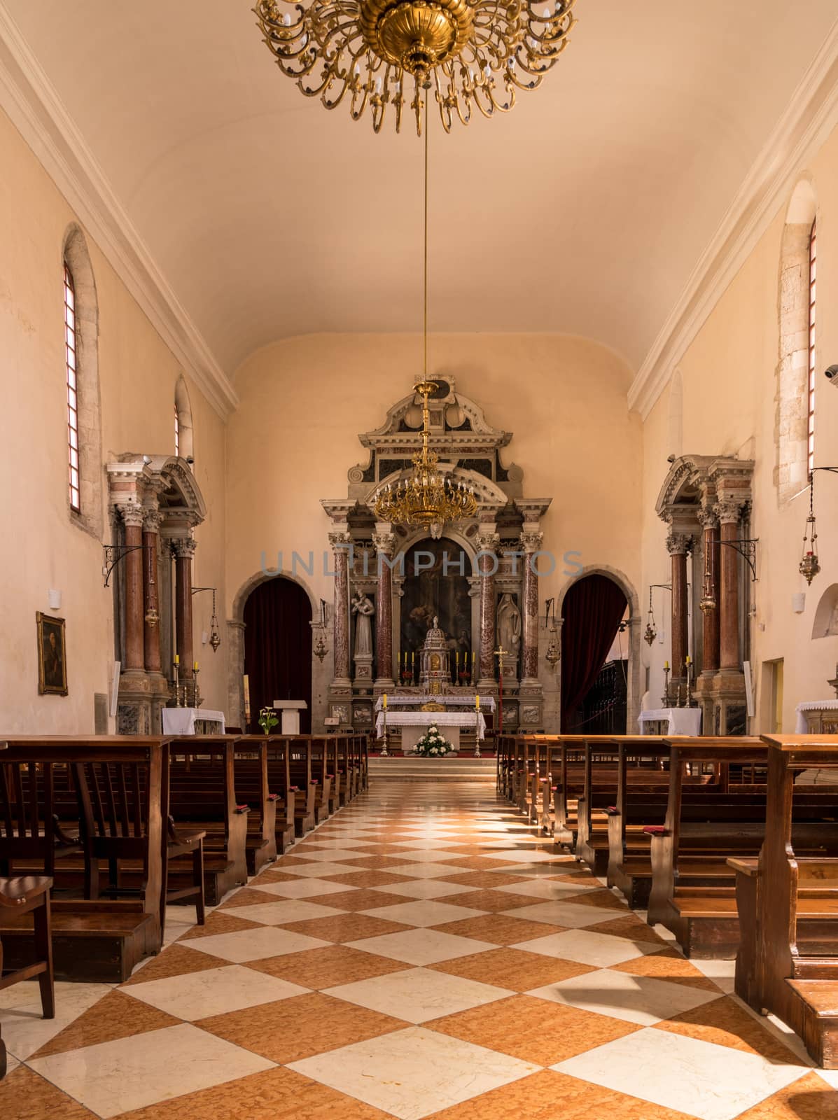 St Francis church in Franciscan Monastery of Zadar in Croatia by steheap