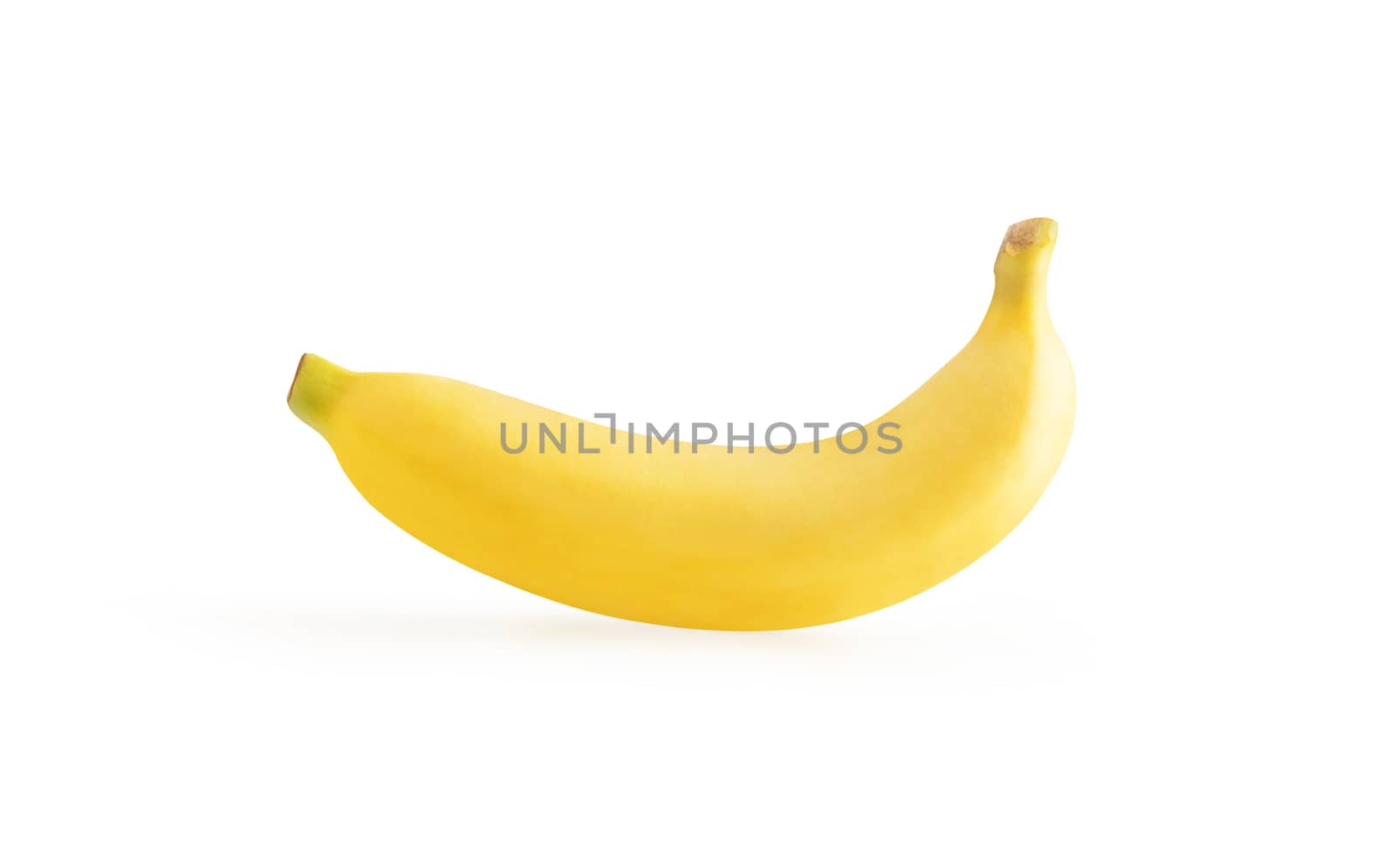 Ripe banana isolated on the white background by Nikkikii