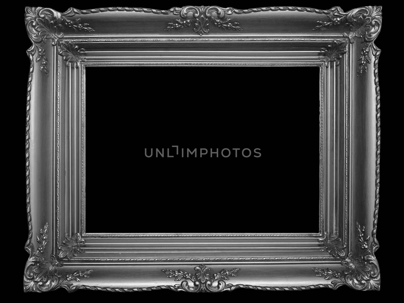 Old Picture Frame on Black by adamr