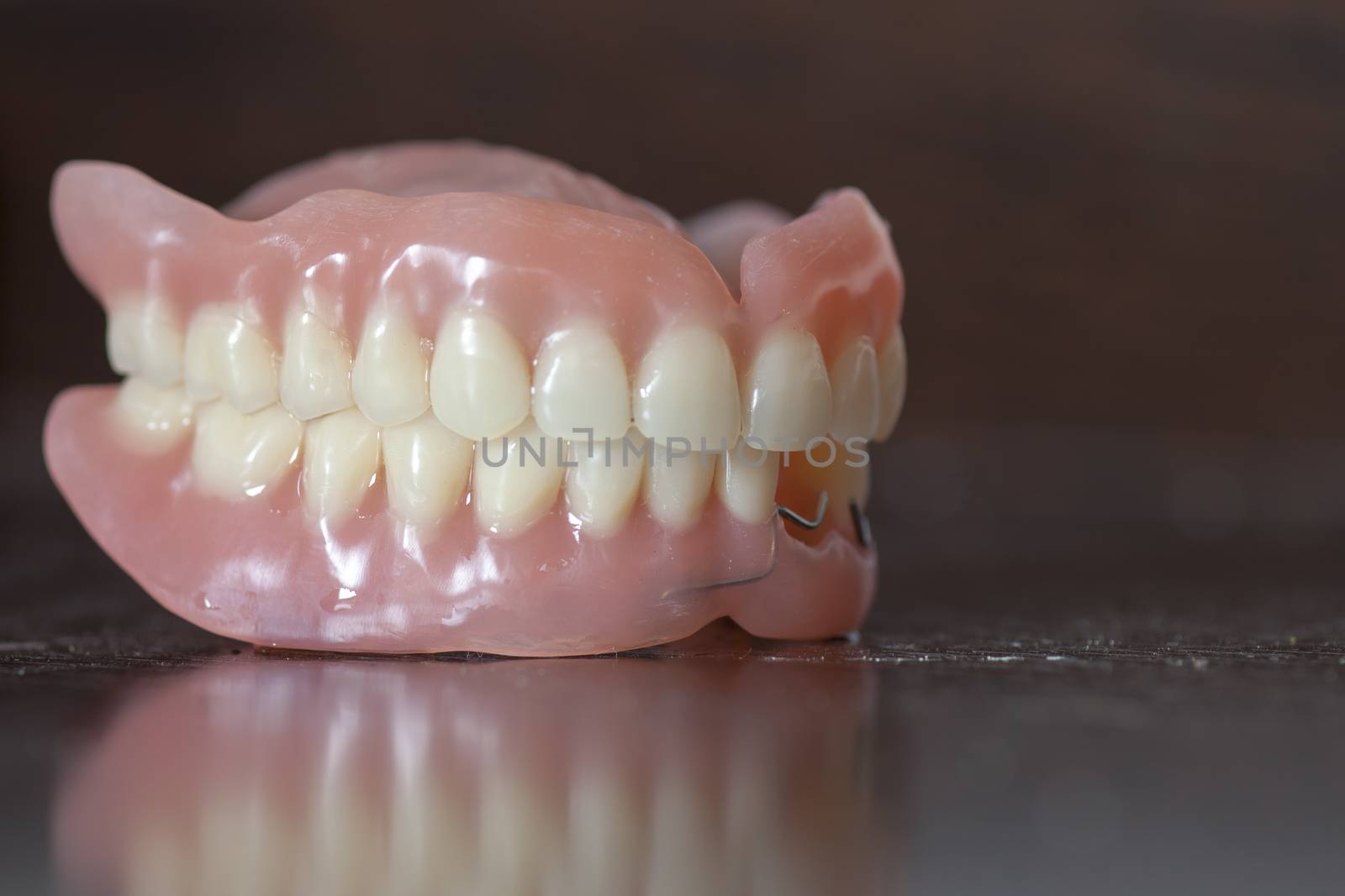 Medical denture on table  by adamr