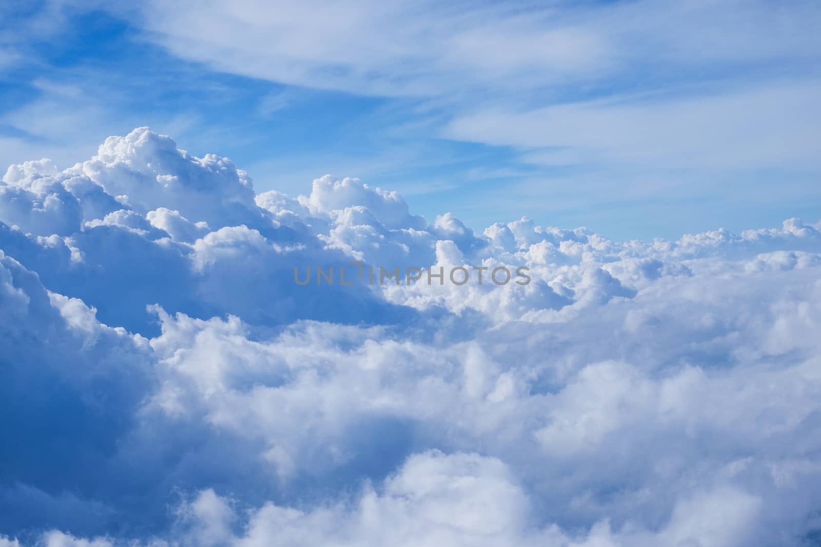 Clouds view from the airplane