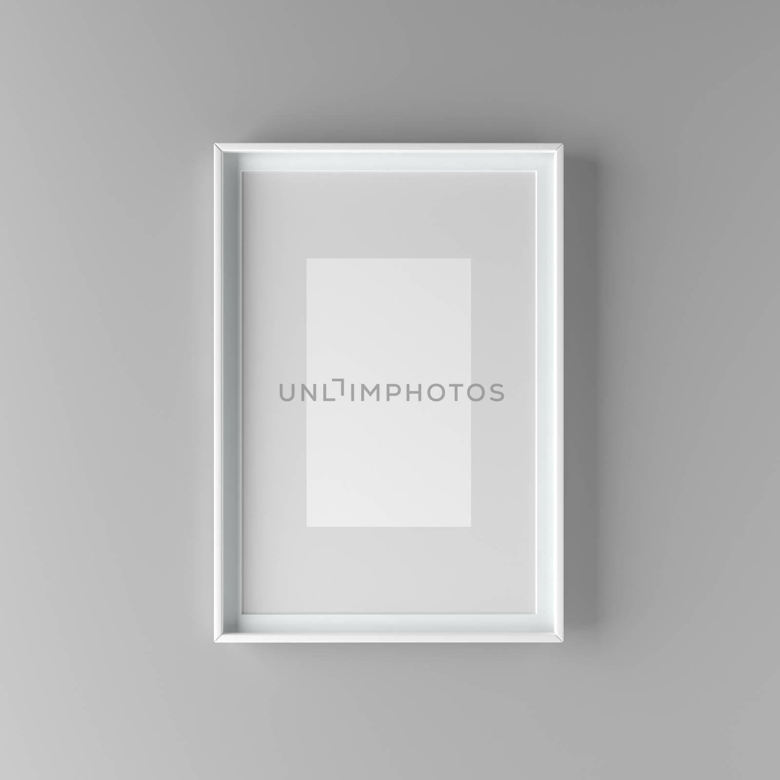 Elegant and minimalistic picture frame with parspartu standing o by adamr