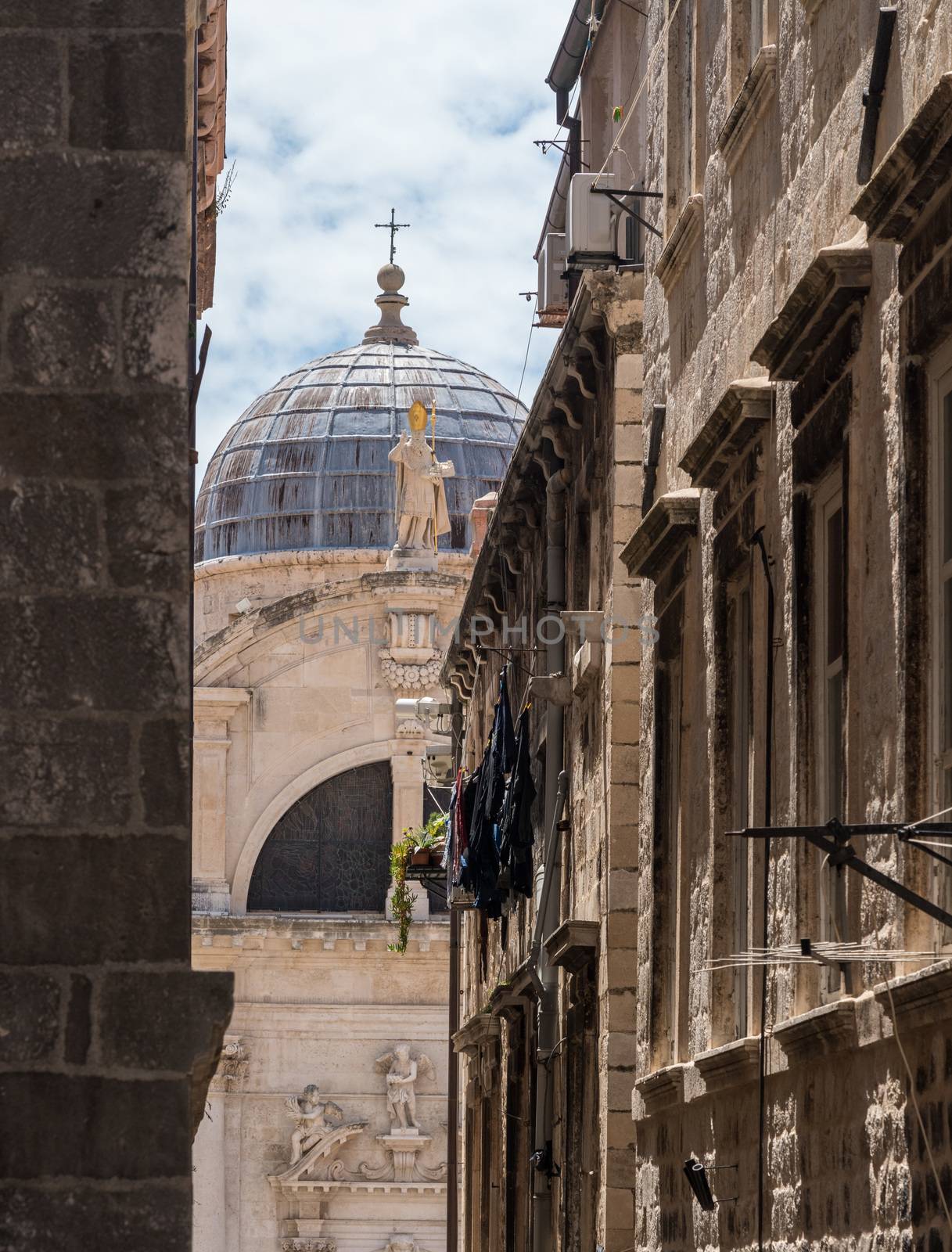 Details of roof of St Blaise church in Dubrovnik old town by steheap