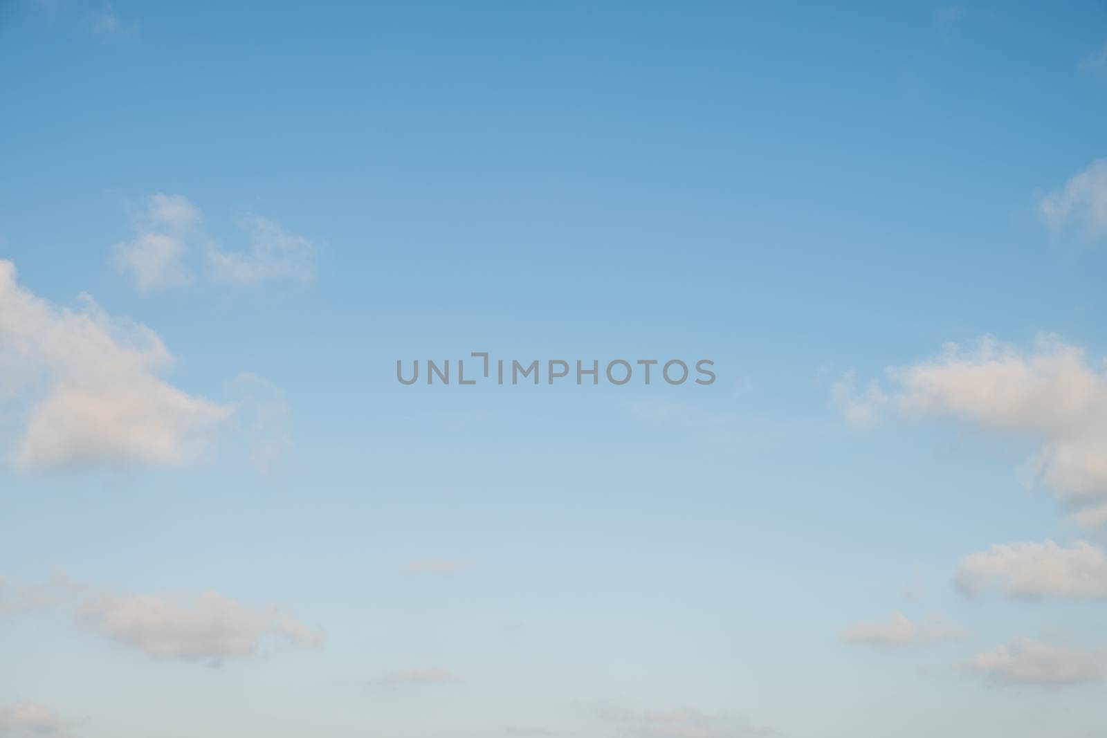 Blue sky with tiny clouds background,  Clearing day.