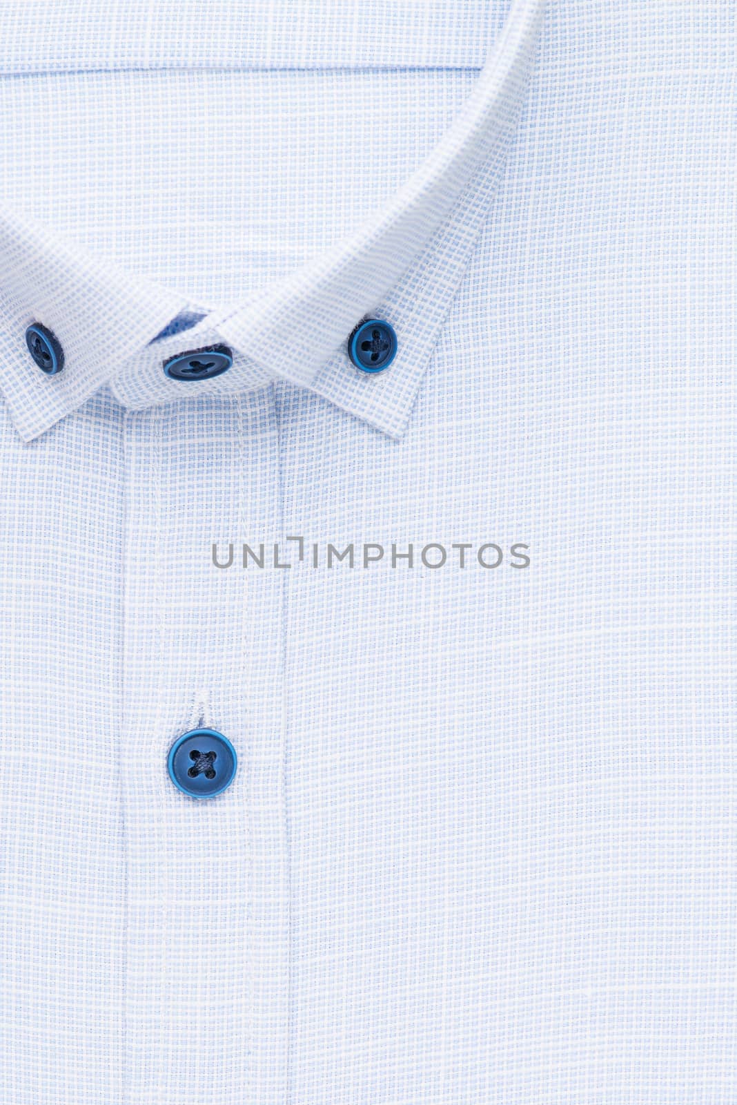 shirt, detailed close-up collar and button, top view