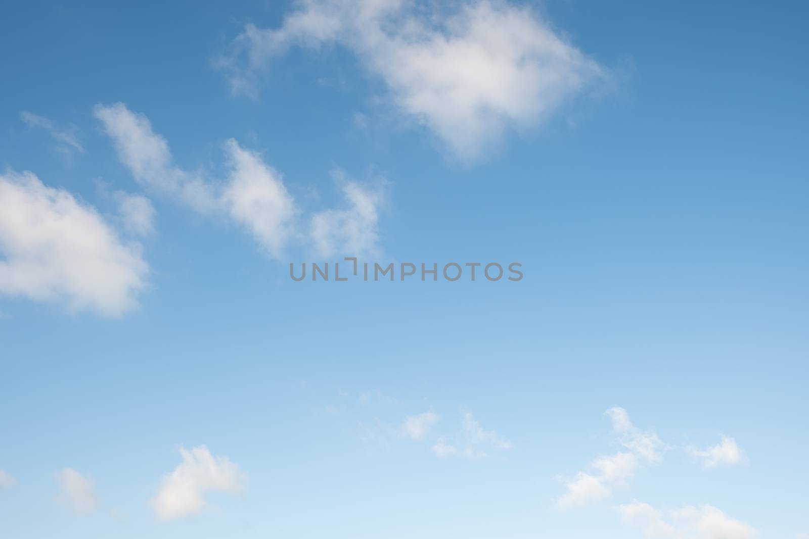 Blue sky with tiny clouds background,  Clearing day.