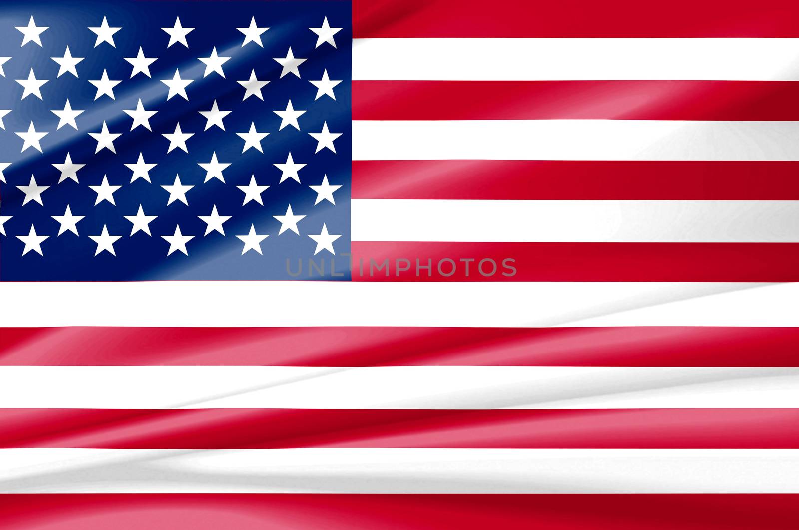 United States of america red white and blue country flag. Beautifully waving star and striped flag USA as a patriotic background.
