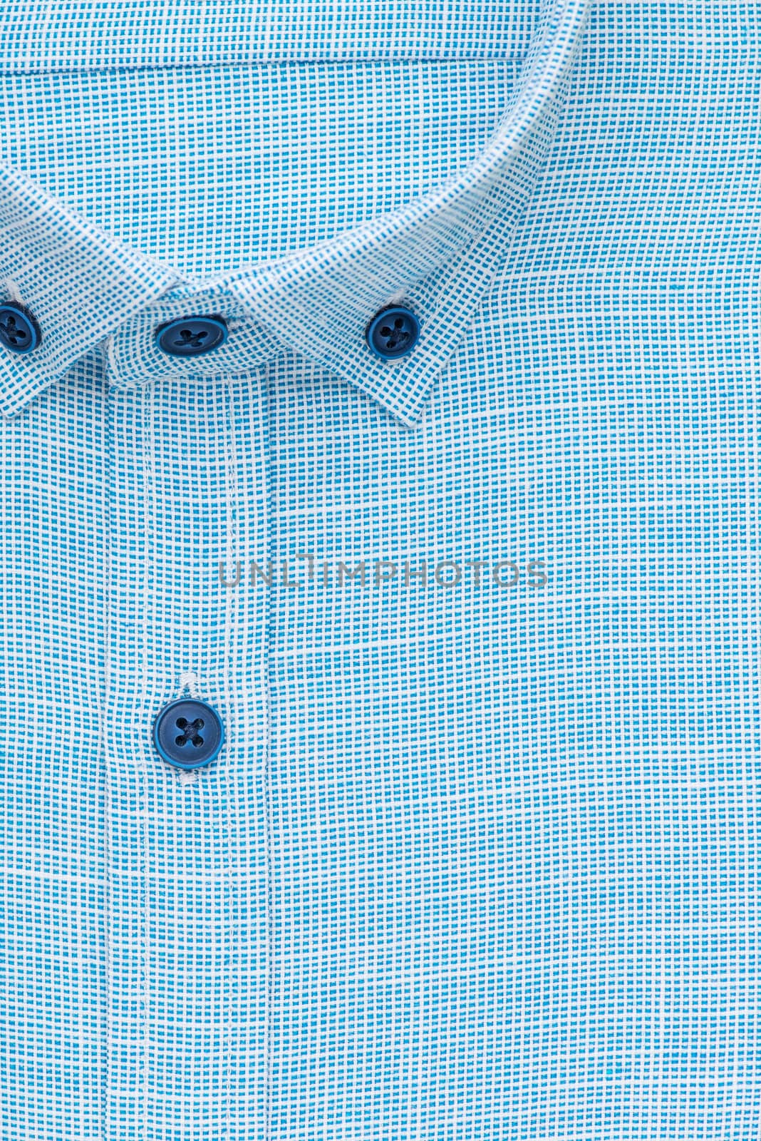 shirt, detailed close-up collar and button, top view