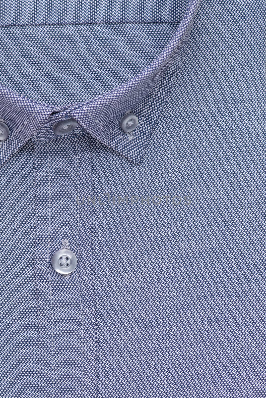 shirt, detailed close-up collar and button, top view