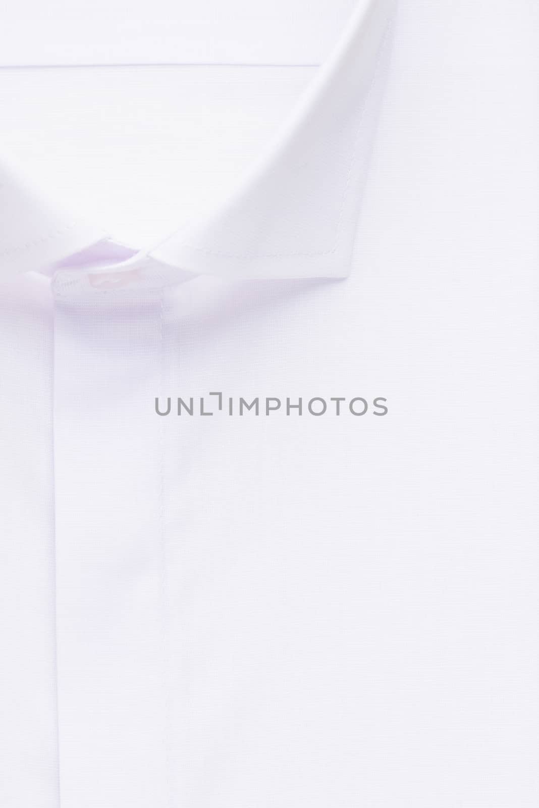 shirt, detailed close-up collar and button, top view