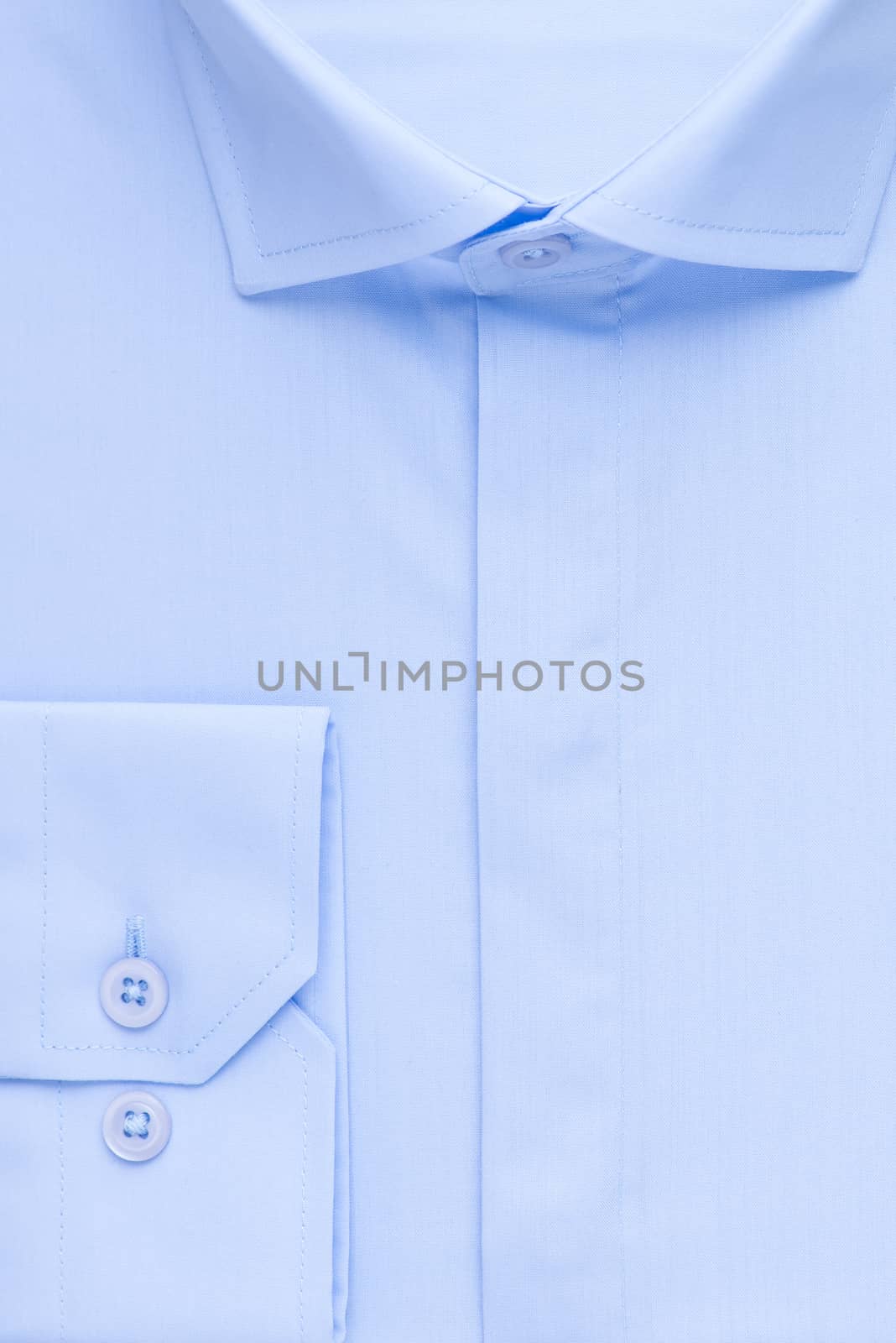 shirt, detailed close-up collar and cuff, top view