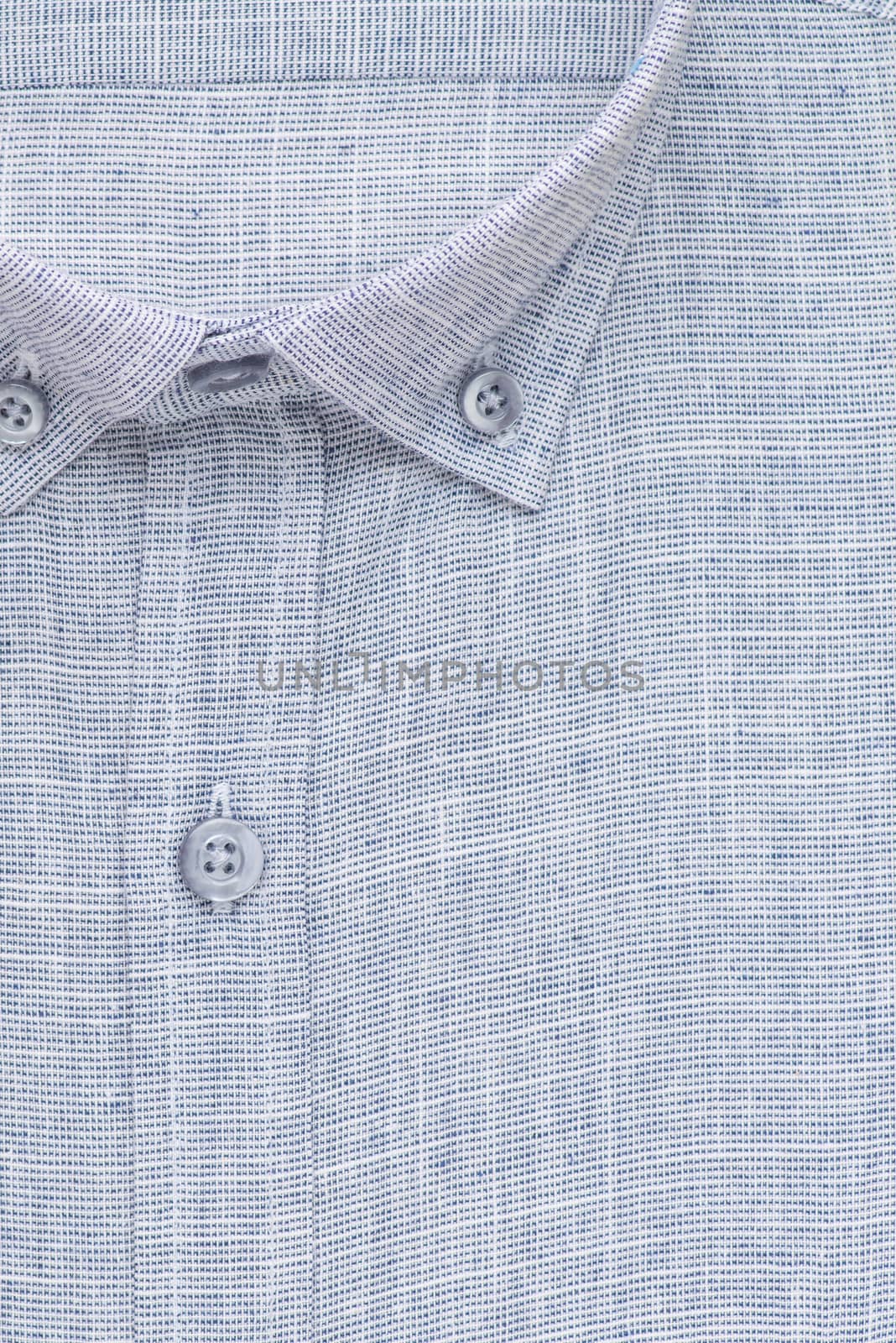 shirt, detailed close-up collar and button, top view