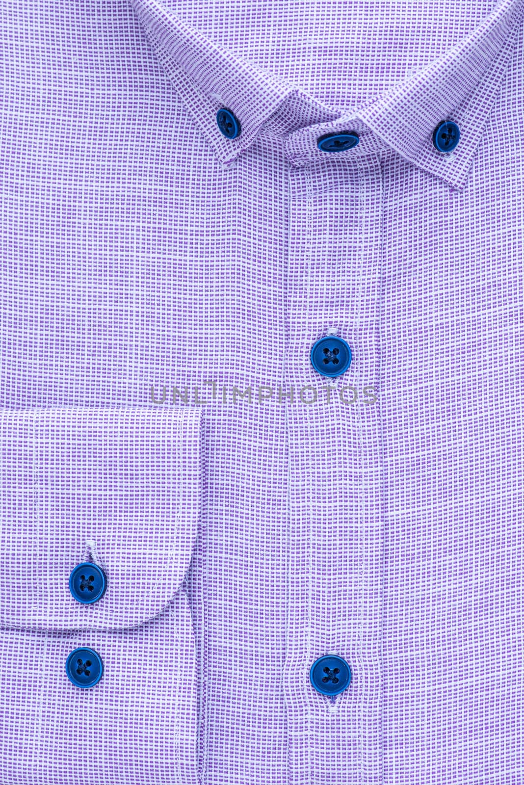 shirt, detailed close-up collar and cuff, top view