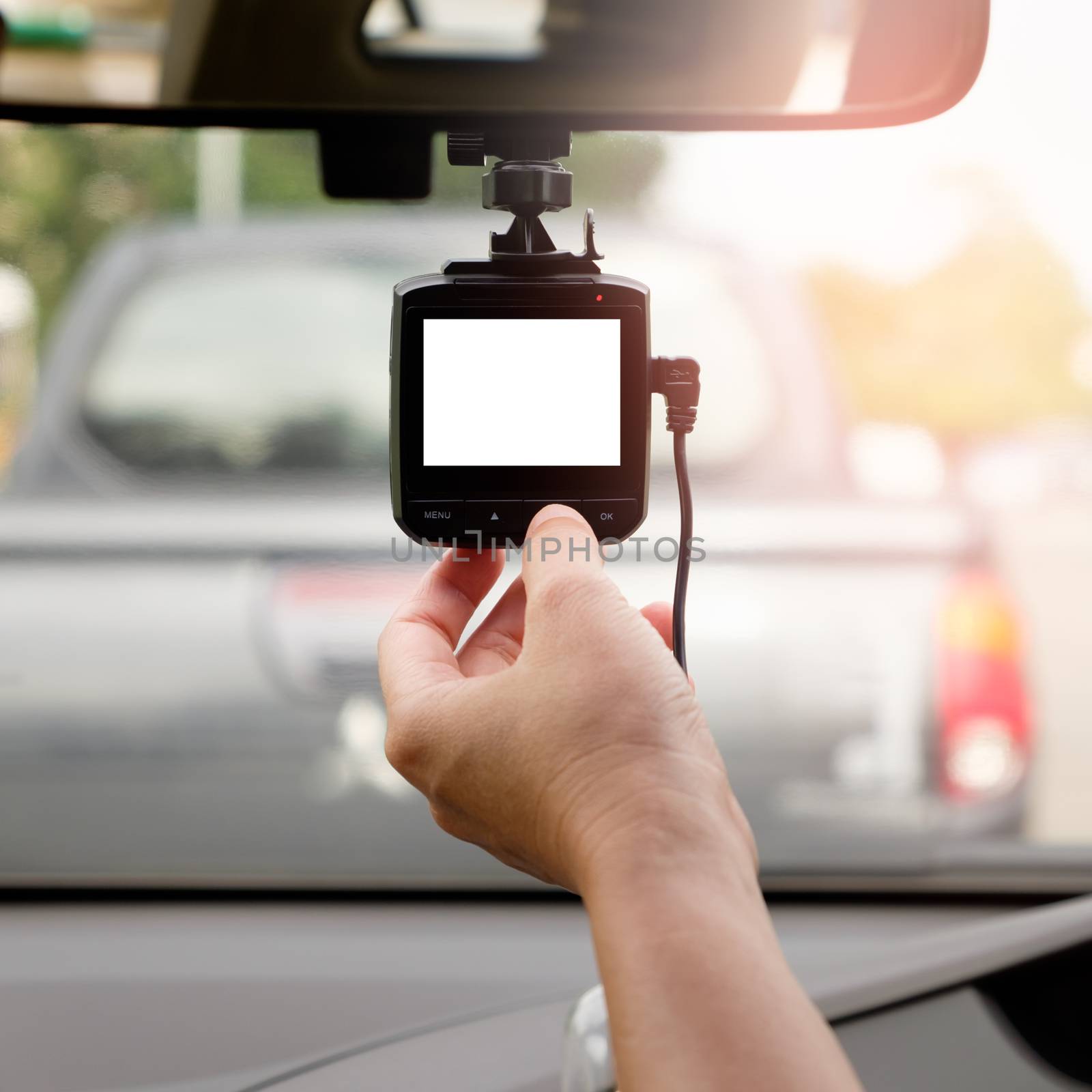 Hand-tuning car camera for safety on the road accident  by feelartfeelant