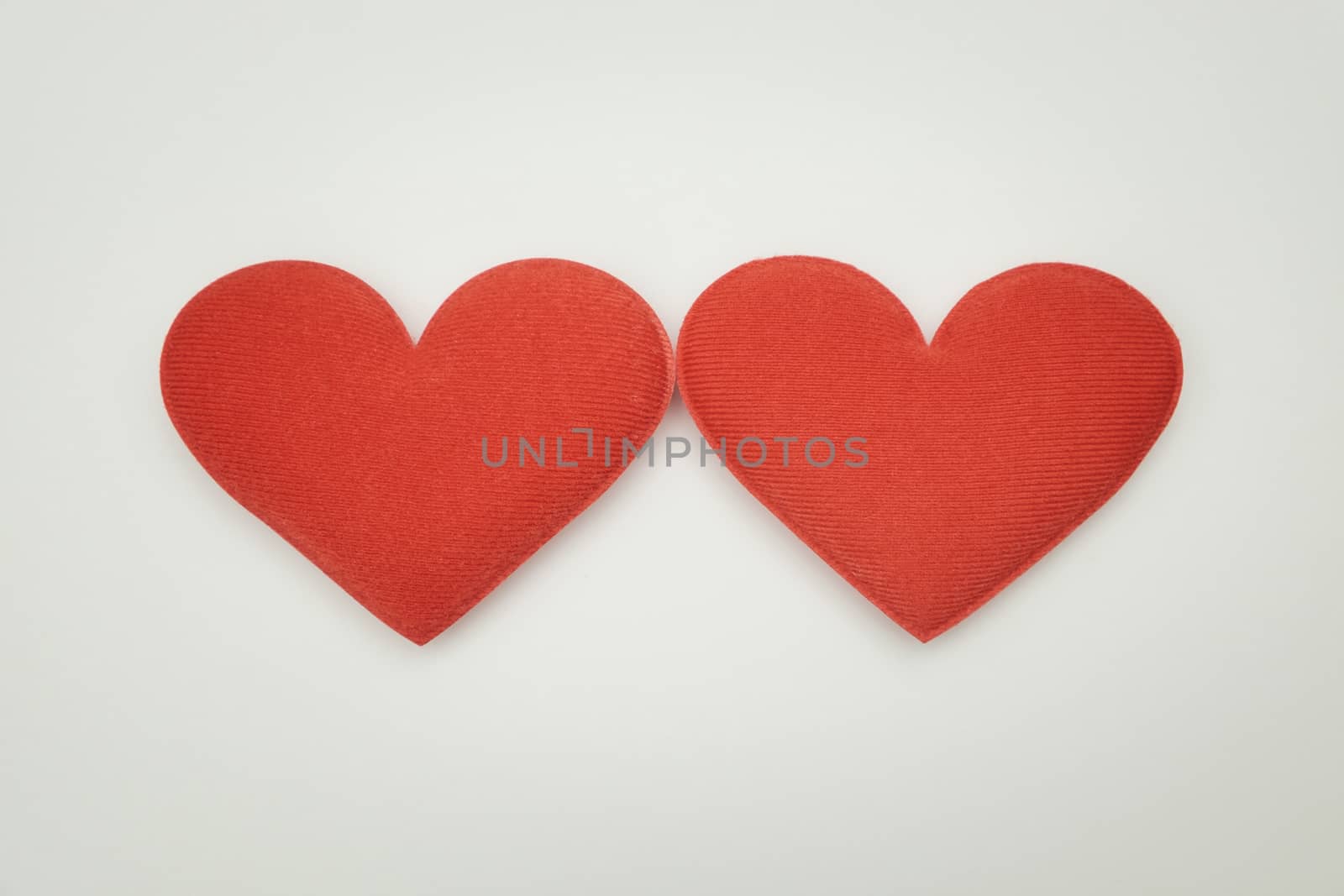 Heart-shaped on yellow background, valentine concept.