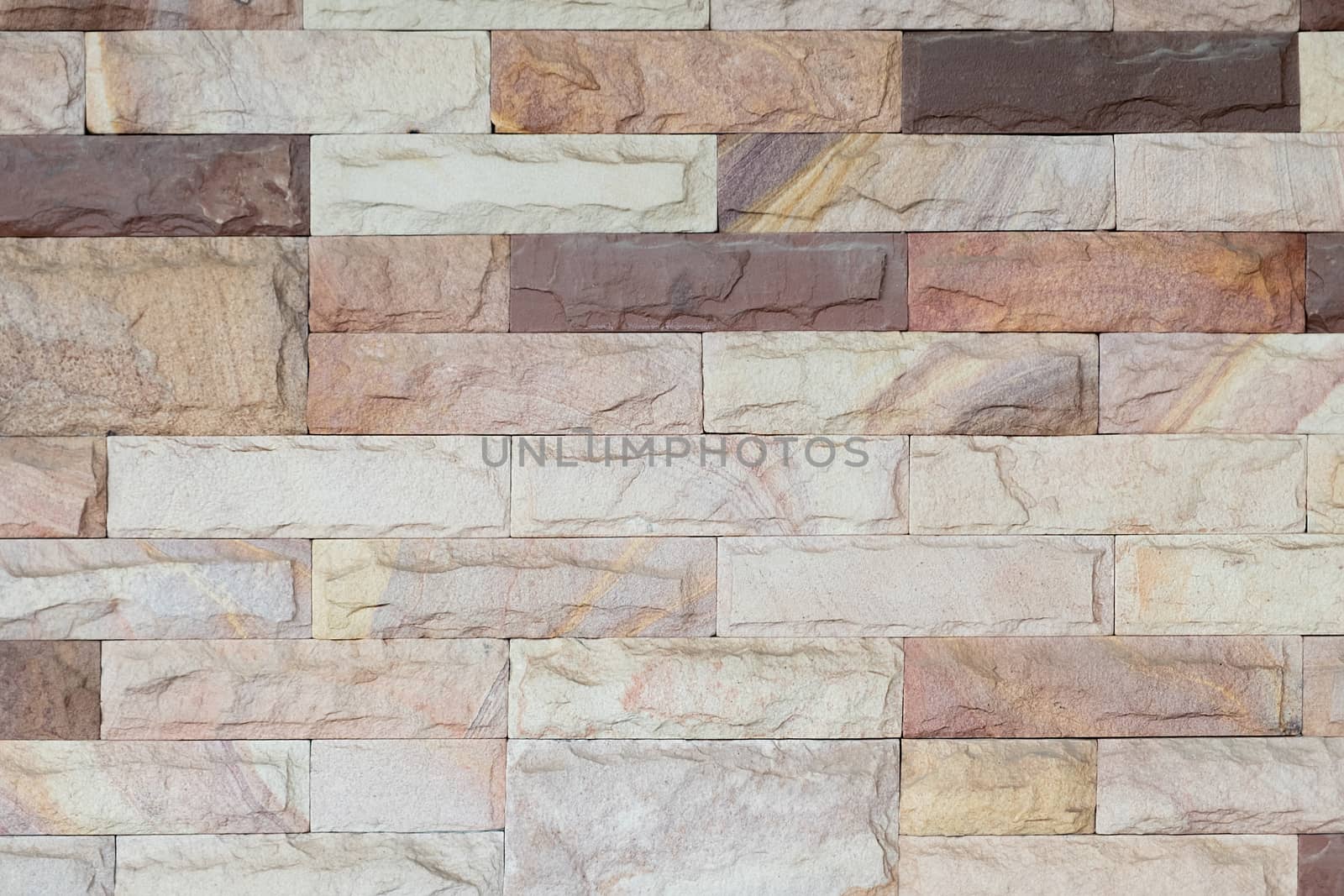 White and orange brick wall texture background by feelartfeelant