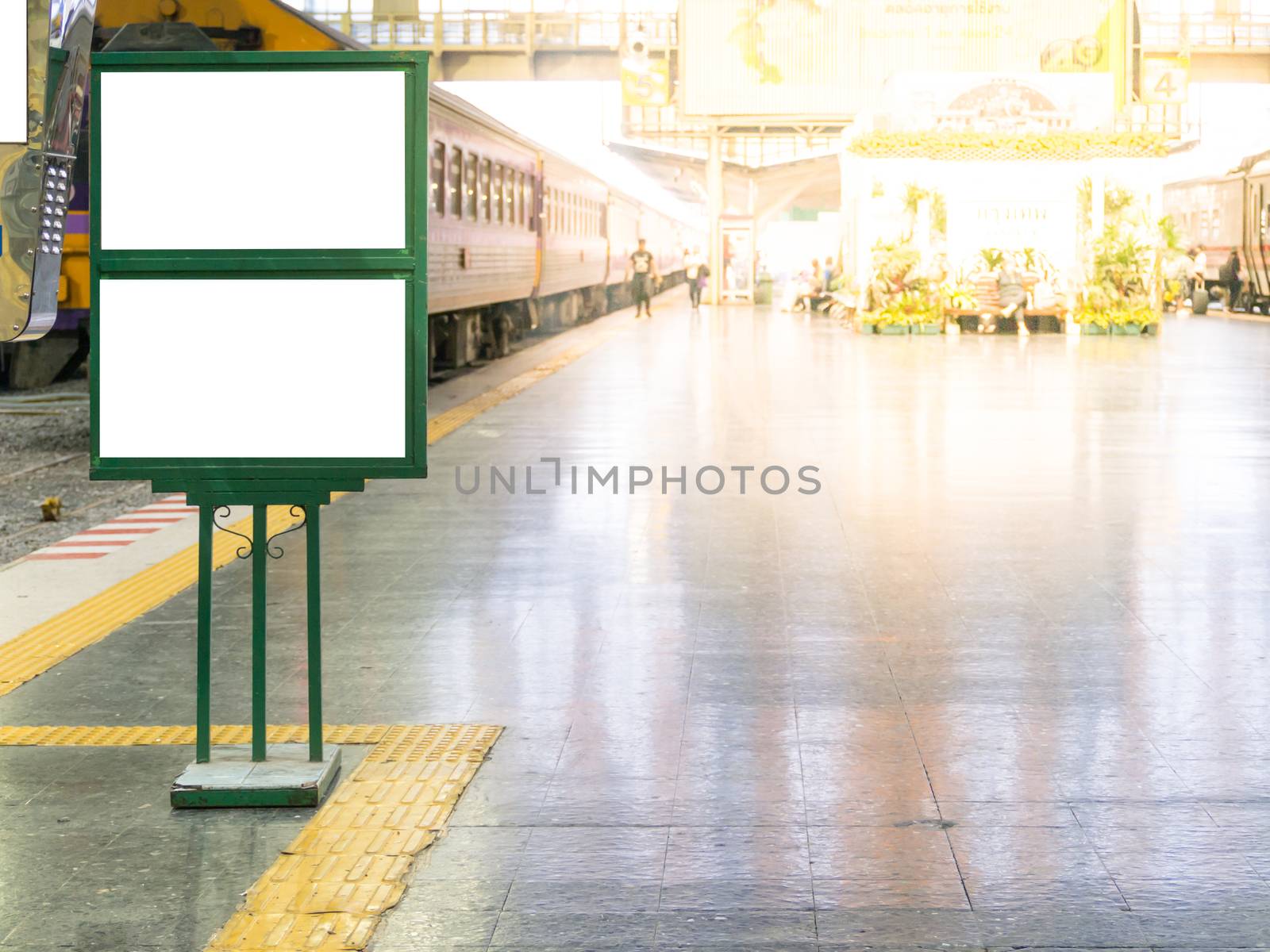 Billboard in Bangkok Railway Station