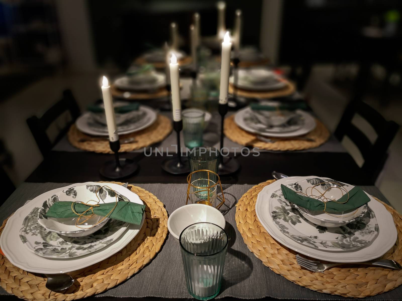 Christmas Family Dinner Concept. by feelartfeelant