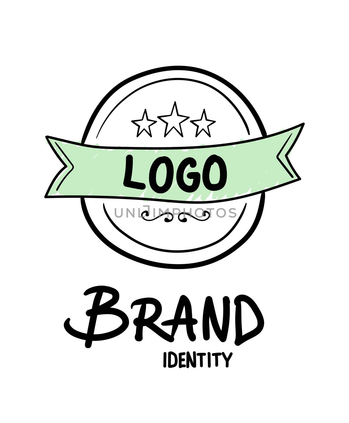 Brand identity concept vector by Wavebreakmedia