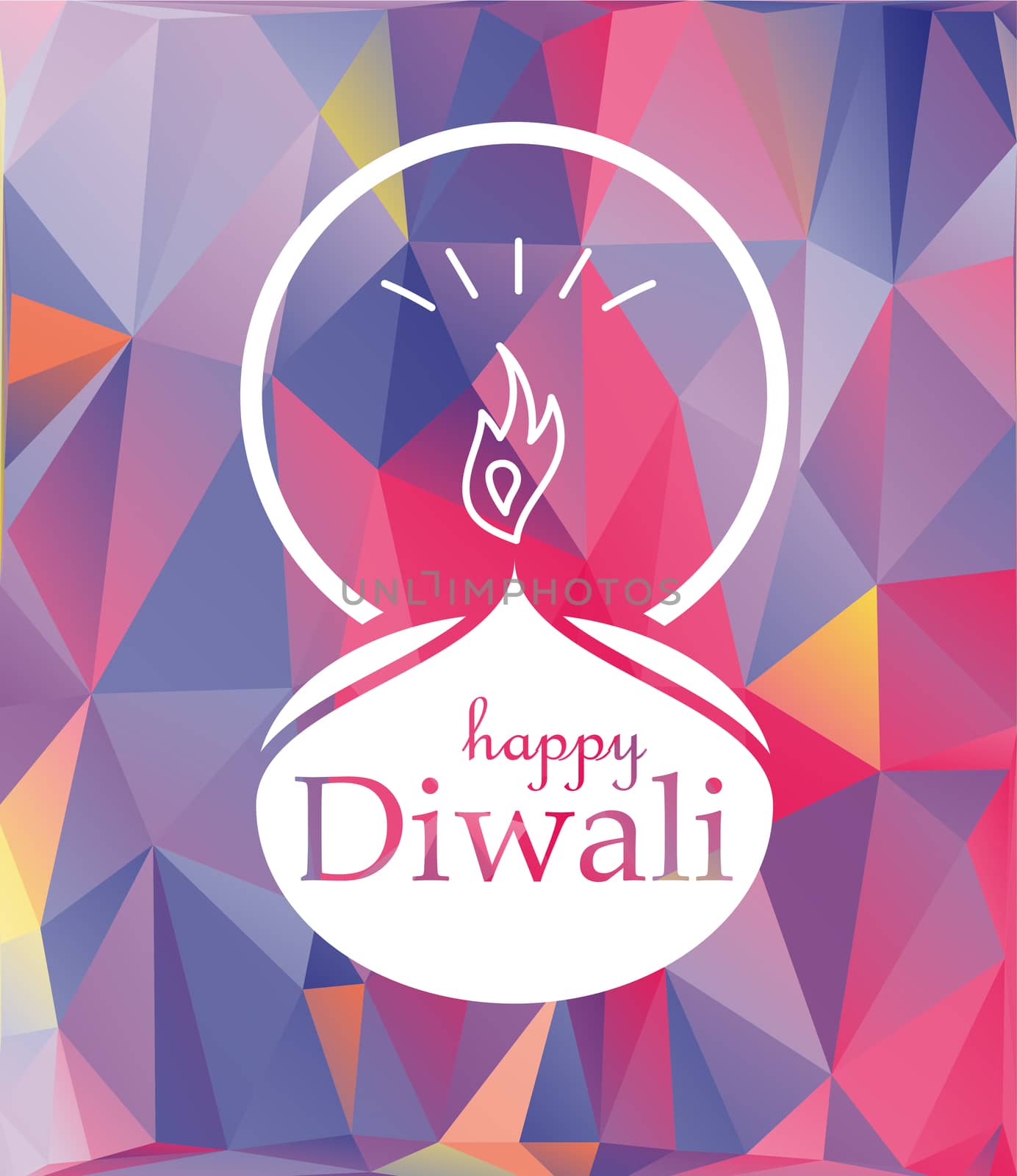 Bright Stylish Colorful Happy Diwali Celebration Banner with Fire. Vector