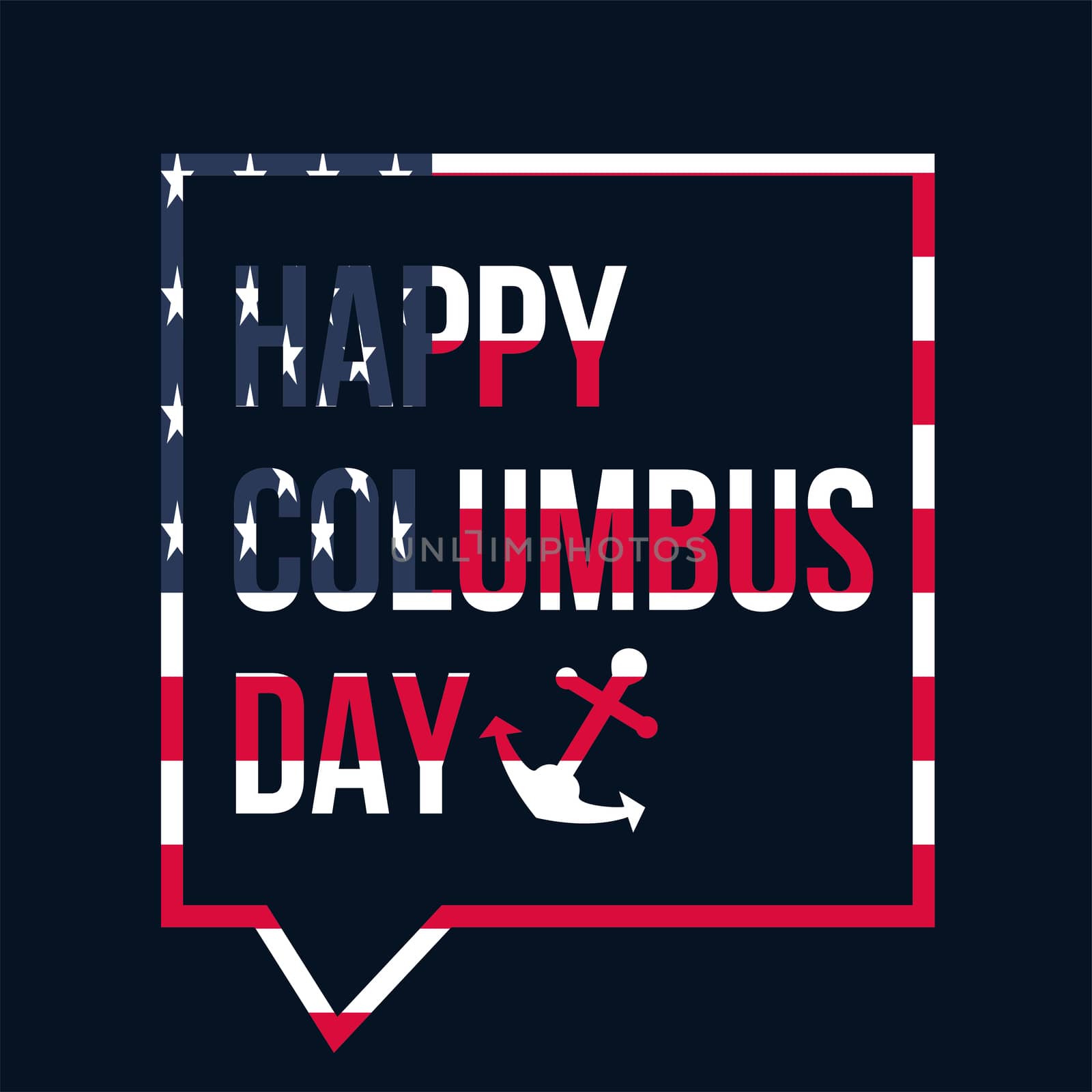 Happy Columbus Day Celebration Banner by barsrsind