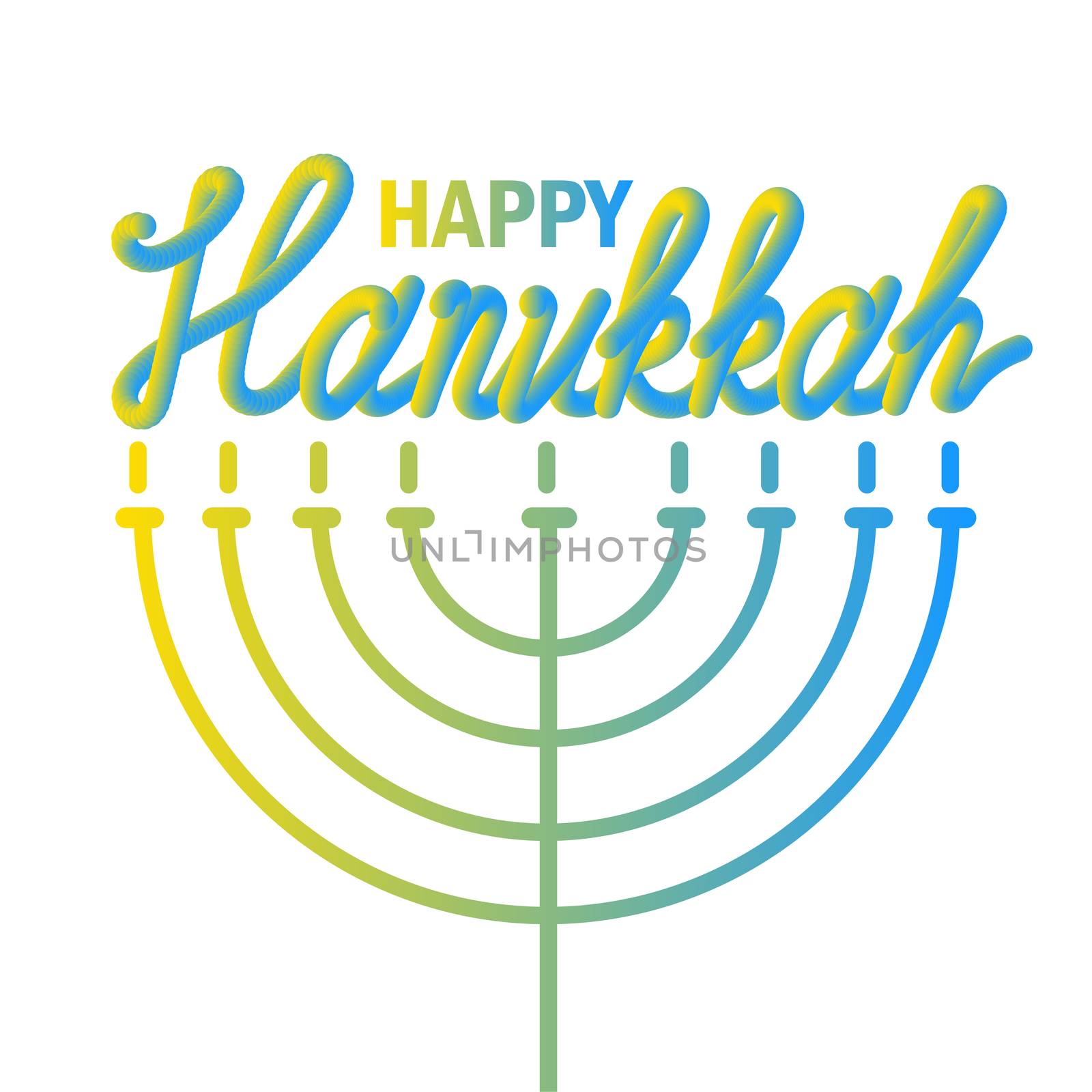 Hanukkah Greeting Banner by barsrsind