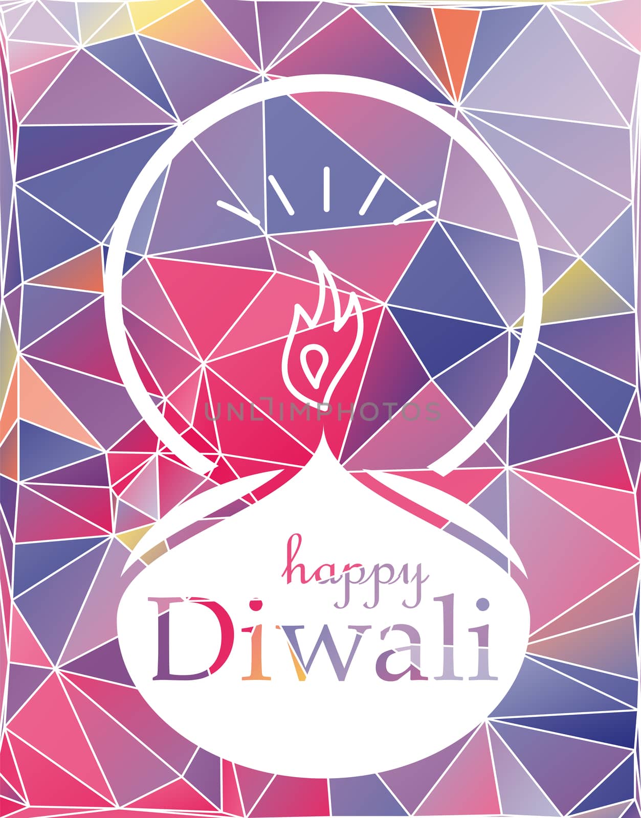 Bright Stylish Colorful Happy Diwali Celebration Banner with Fire. Vector