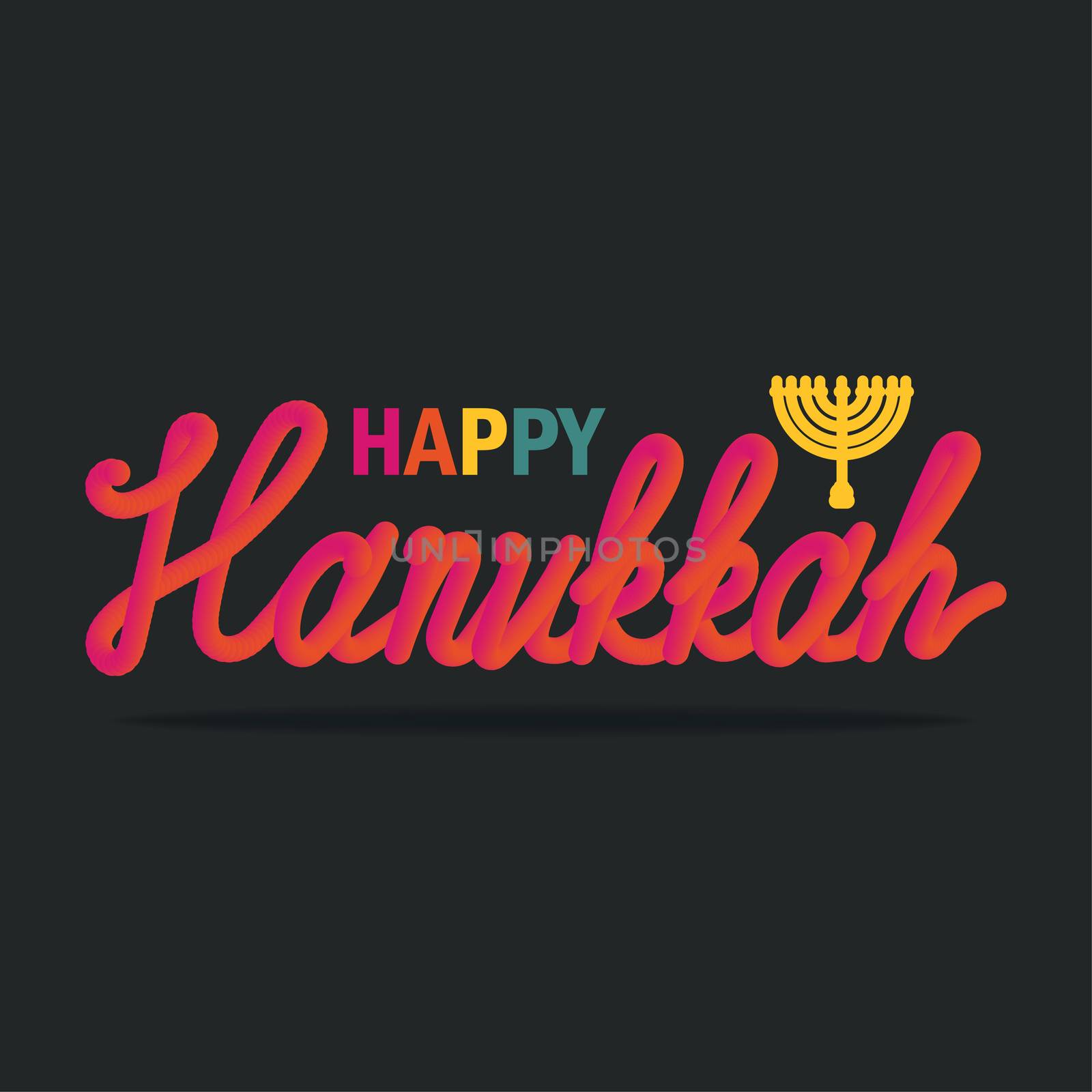 Hanukkah Greeting Banner by barsrsind