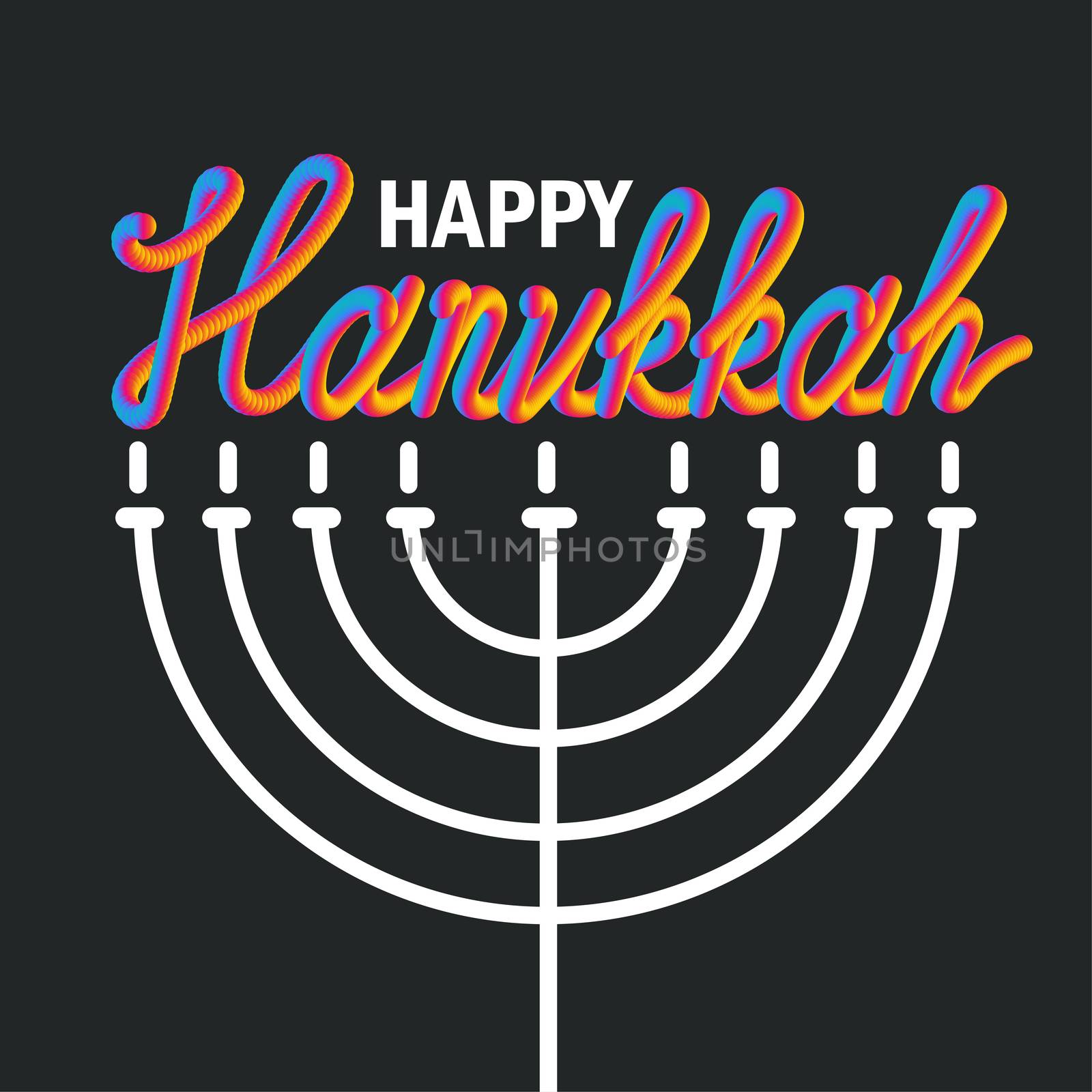 Hanukkah Greeting Banner by barsrsind