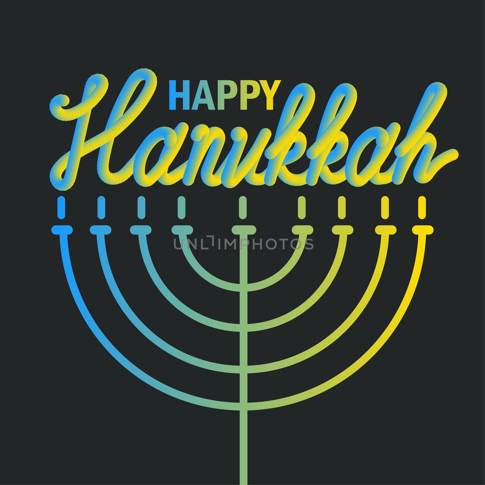 Hanukkah Greeting Banner by barsrsind