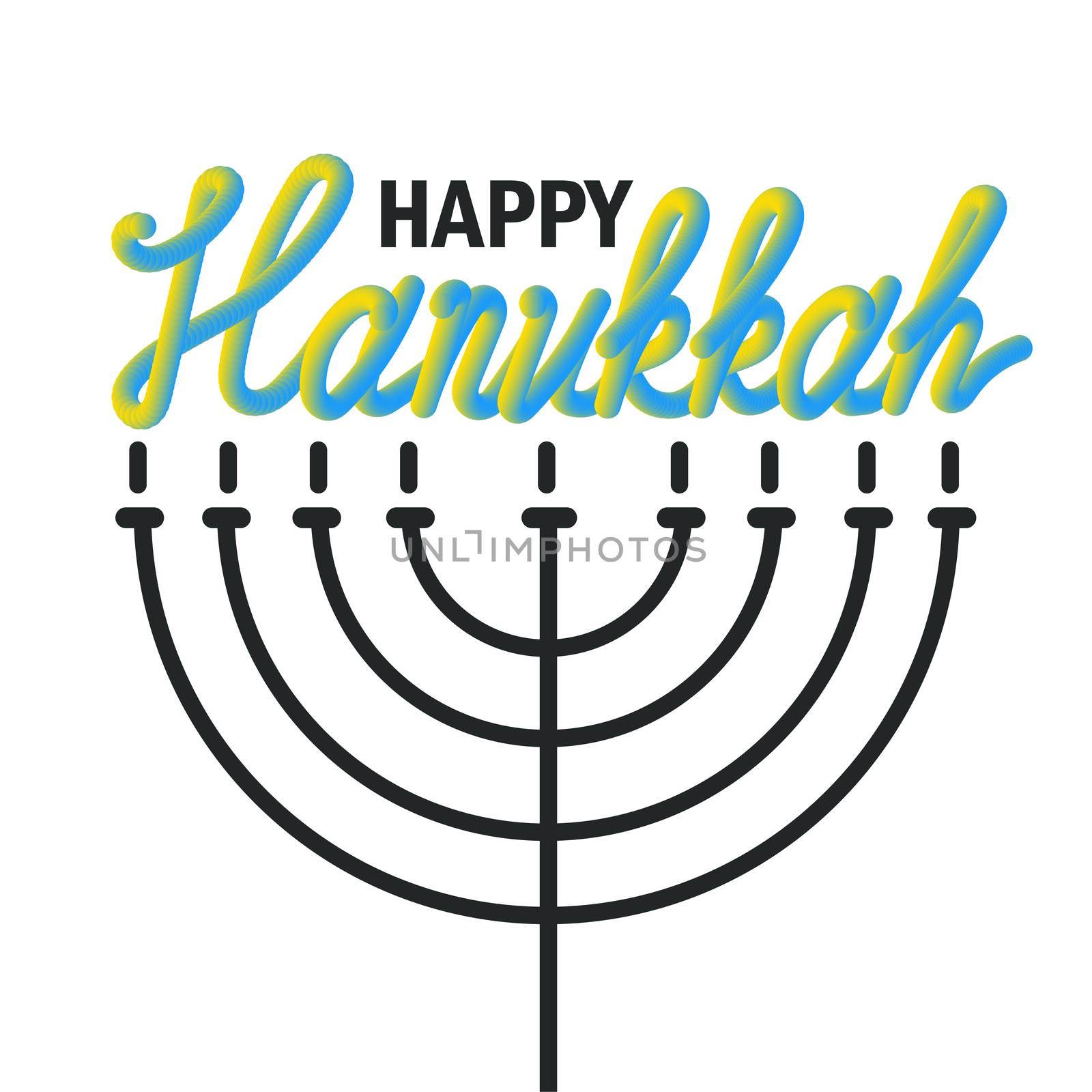Hanukkah Greeting Banner by barsrsind