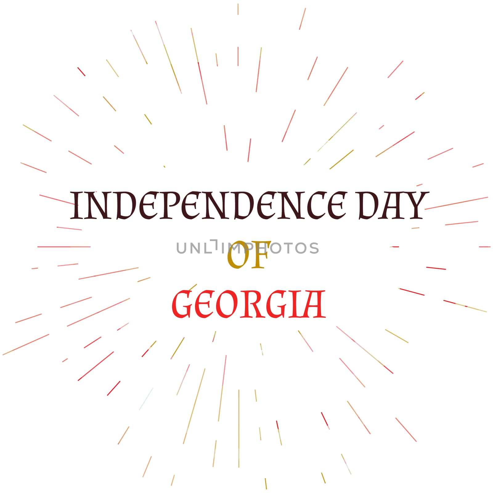 Independence Day of Georgia Celebration Banner. Vector