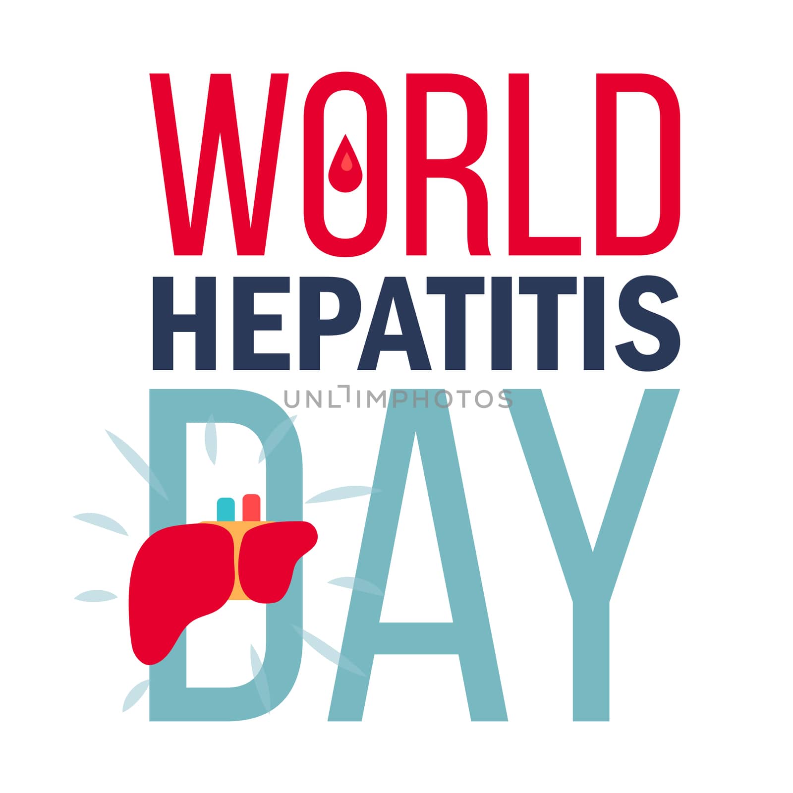 World Hepatitis Day Banner For 28th Of July. Vector